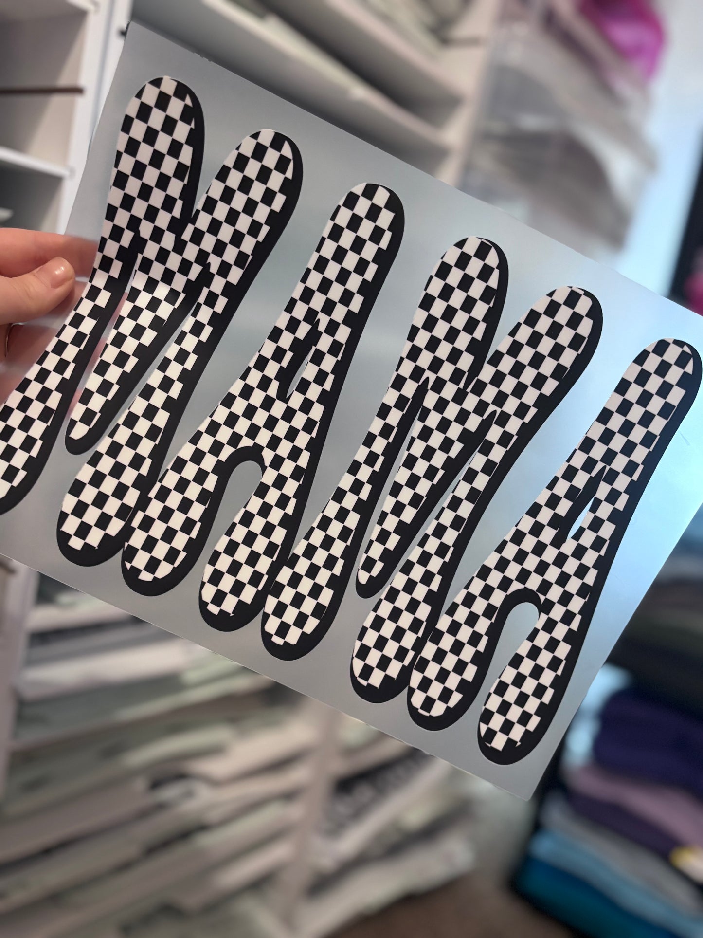 Bubble Mama Checkered