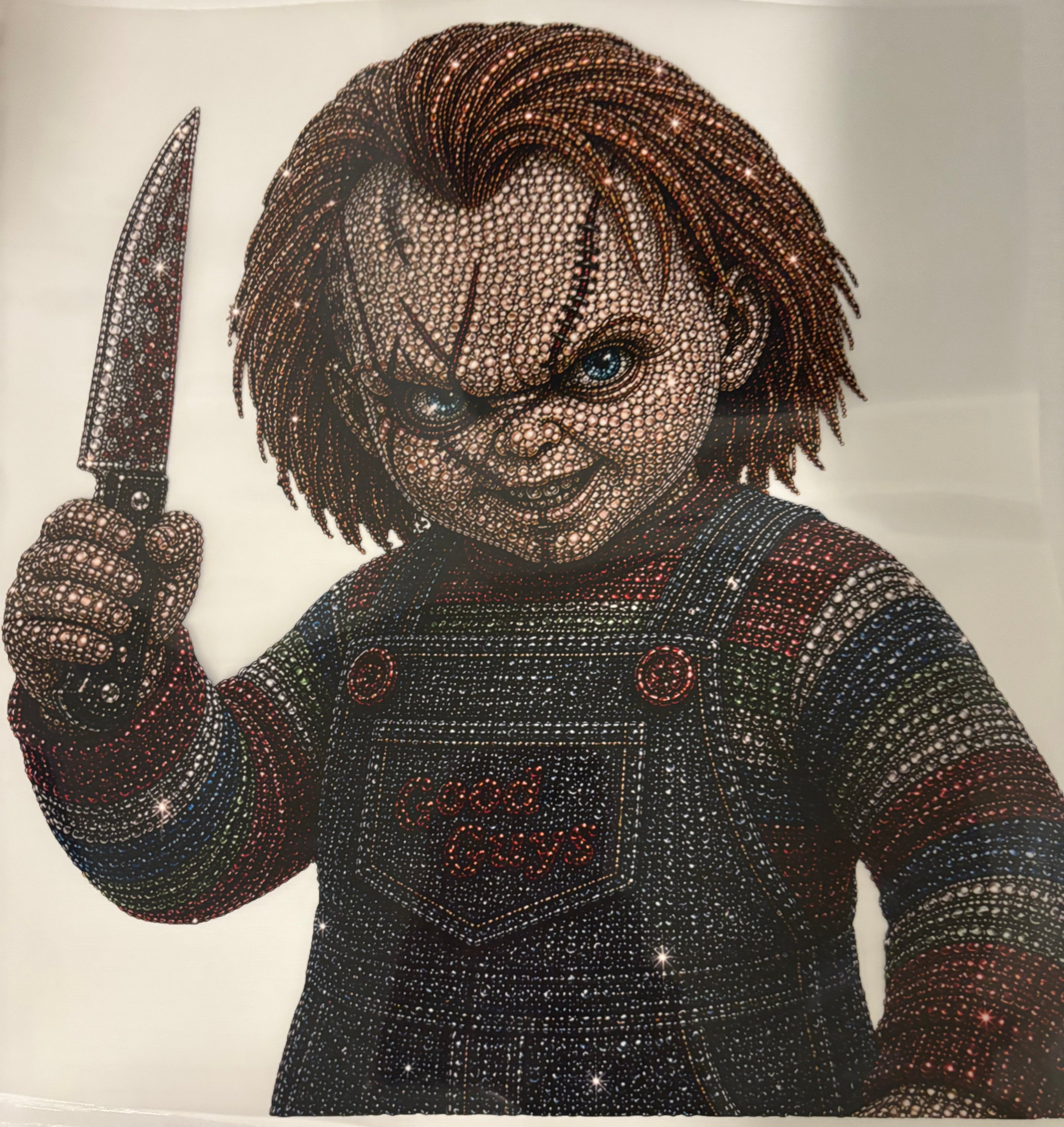 Faux bling Chucky tee design