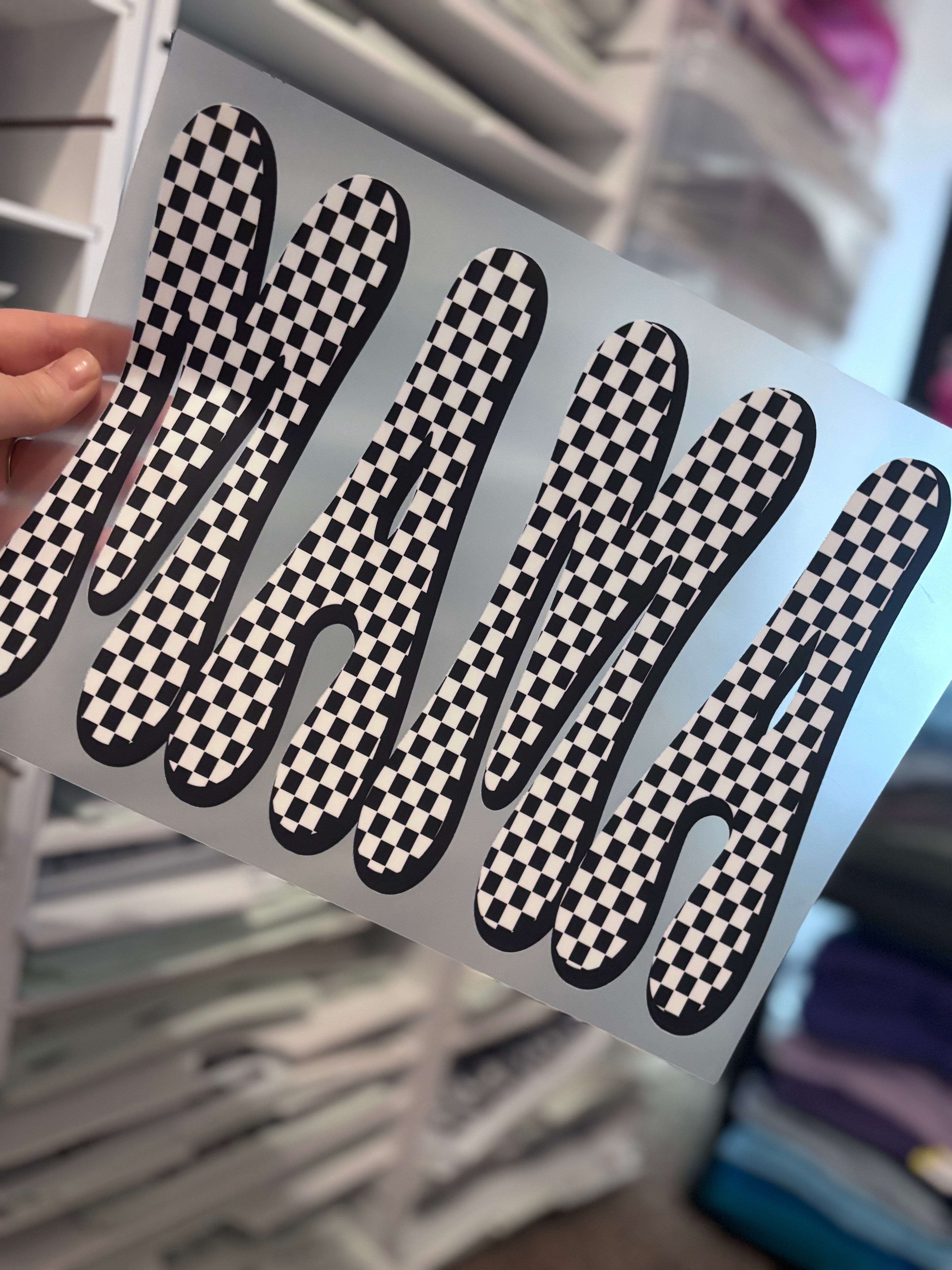 Bubble Mama Checkered