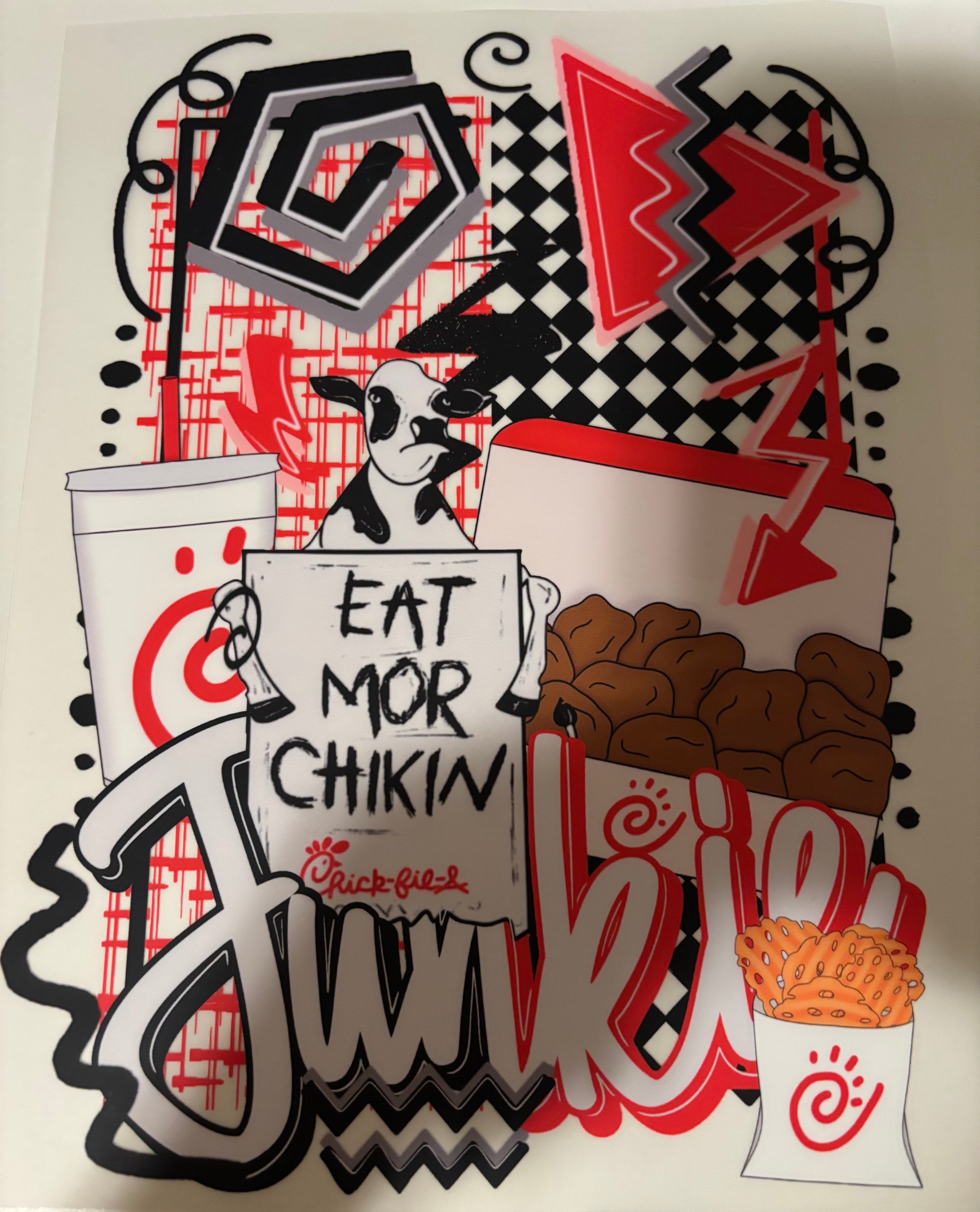 Chic Fil A Junkie Tee Design