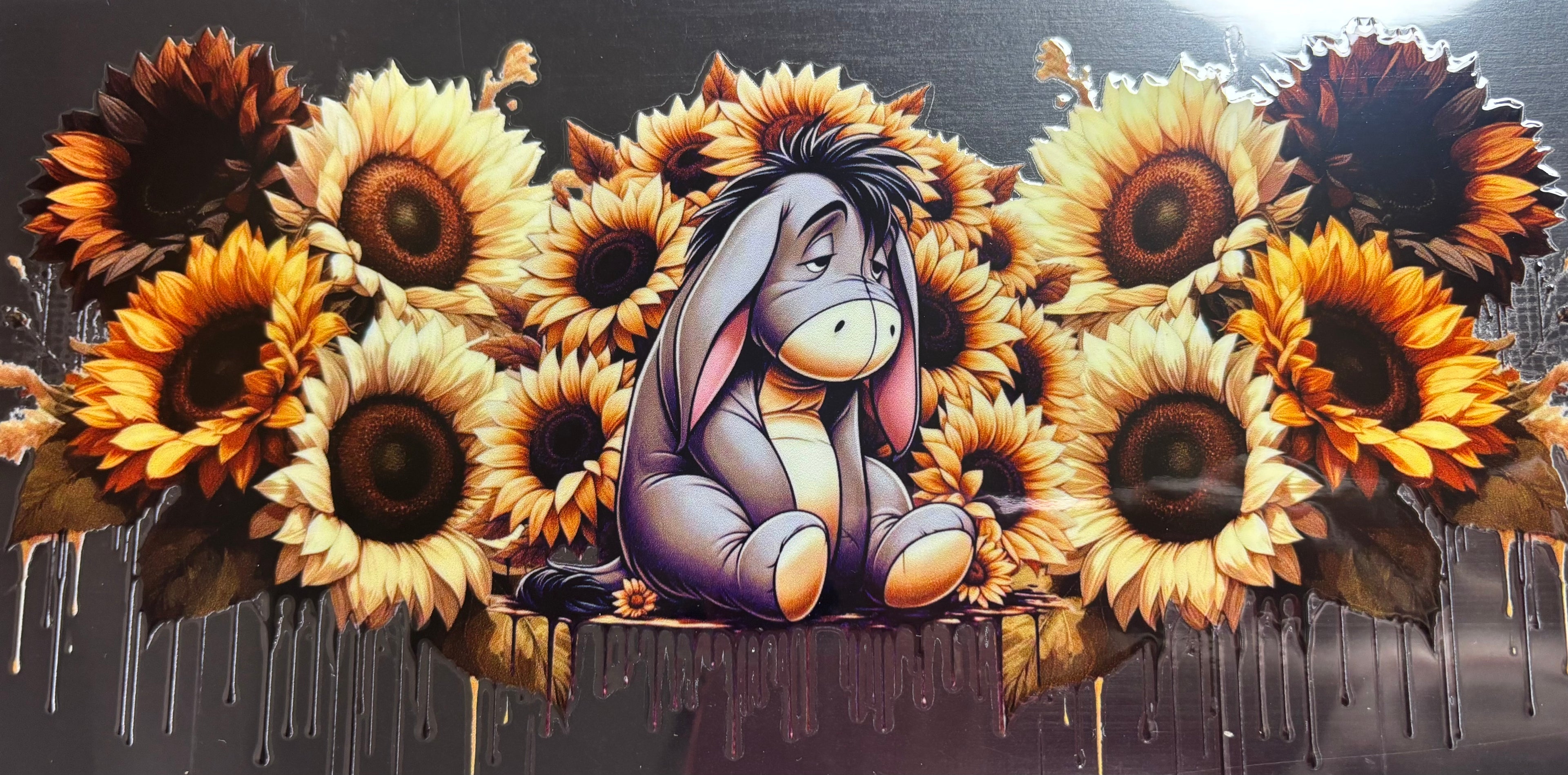 16 Oz Eeyore Sunflower Cup Wrap