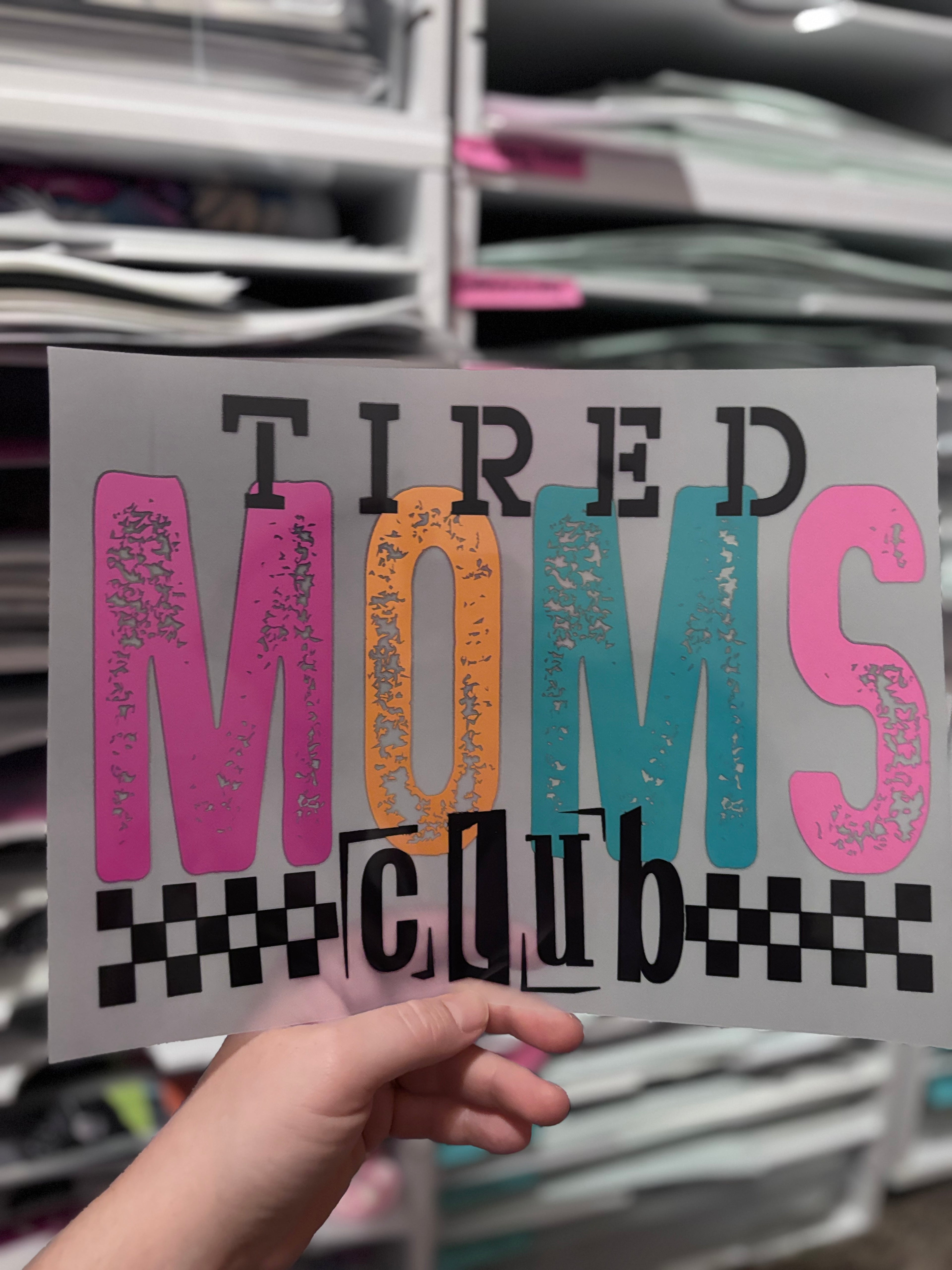 Checkered Tired Moms Club