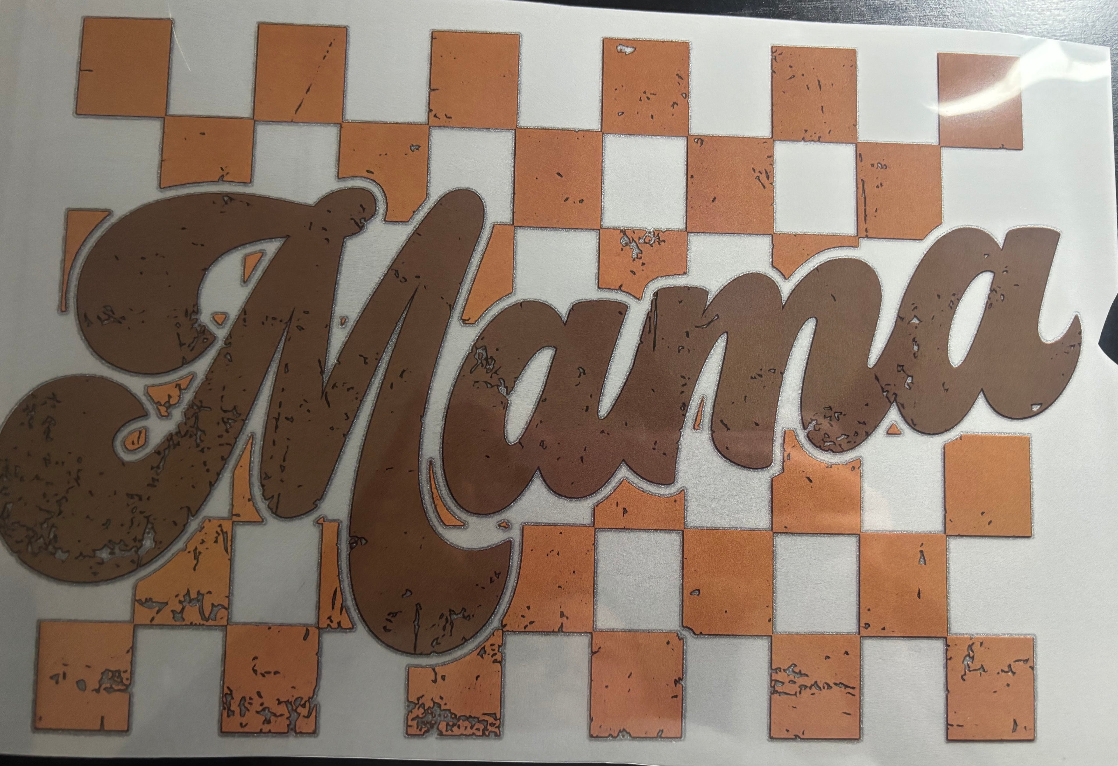 Brown checkered mama