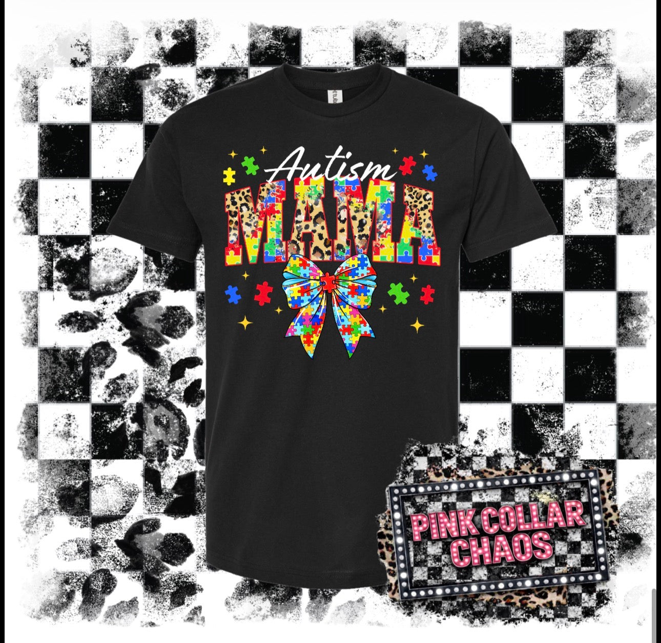 Cheetah Autism Mama Tee!