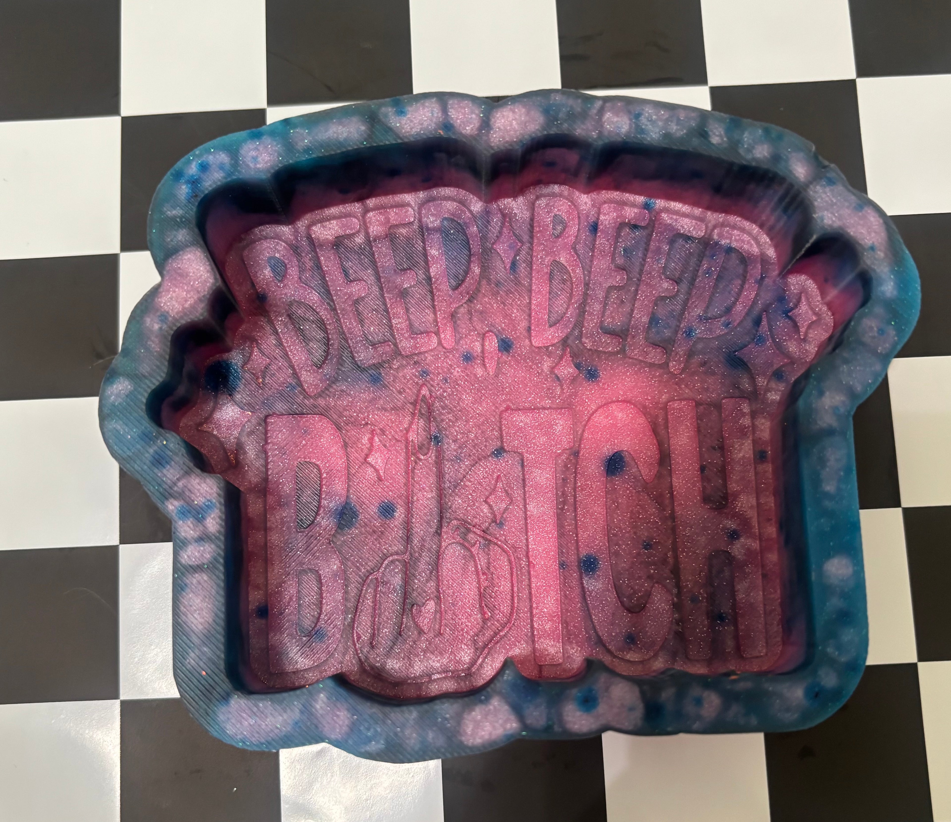 Custom beep beep bitch mold