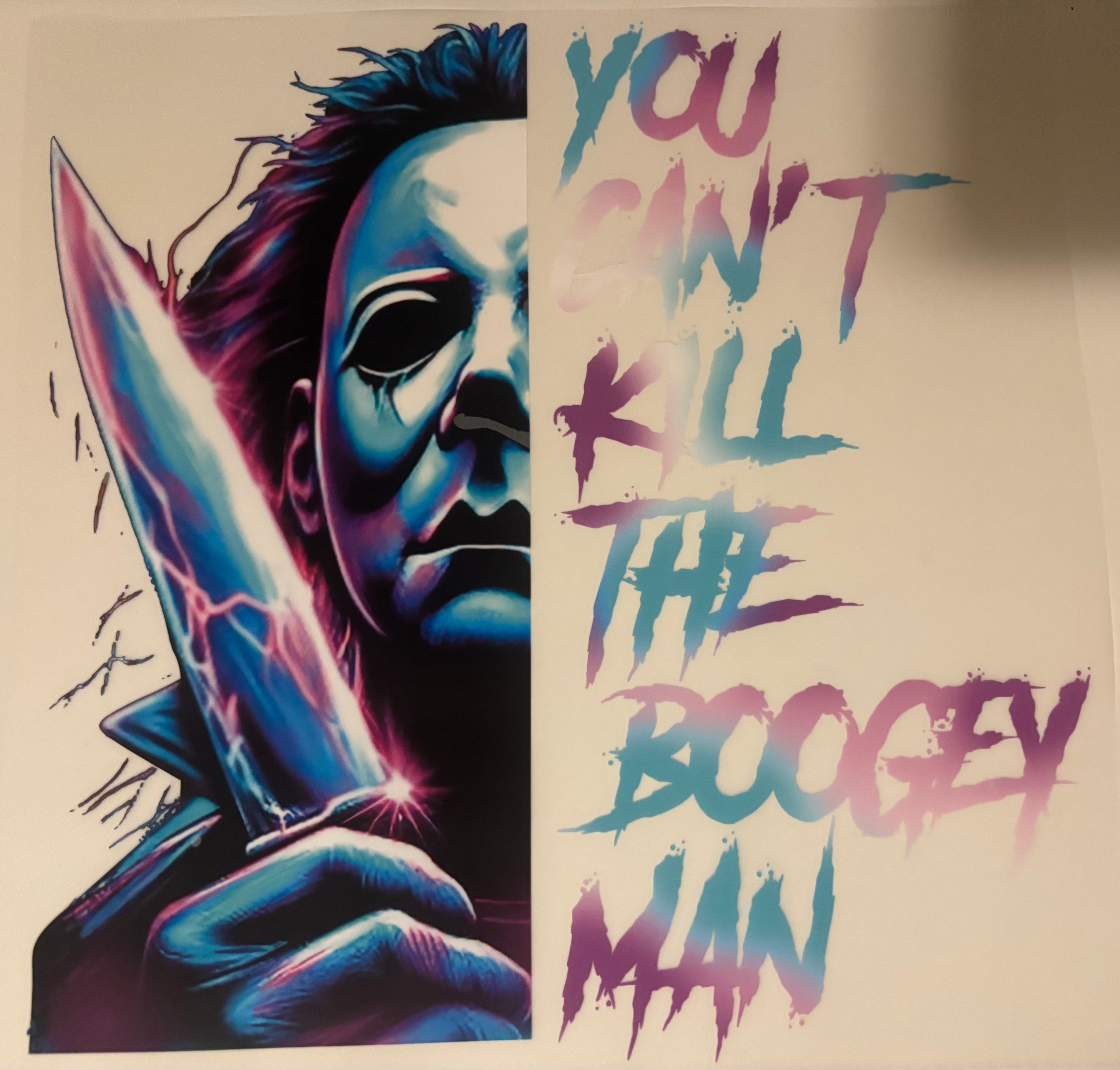 You cant kill the boogey man tee design