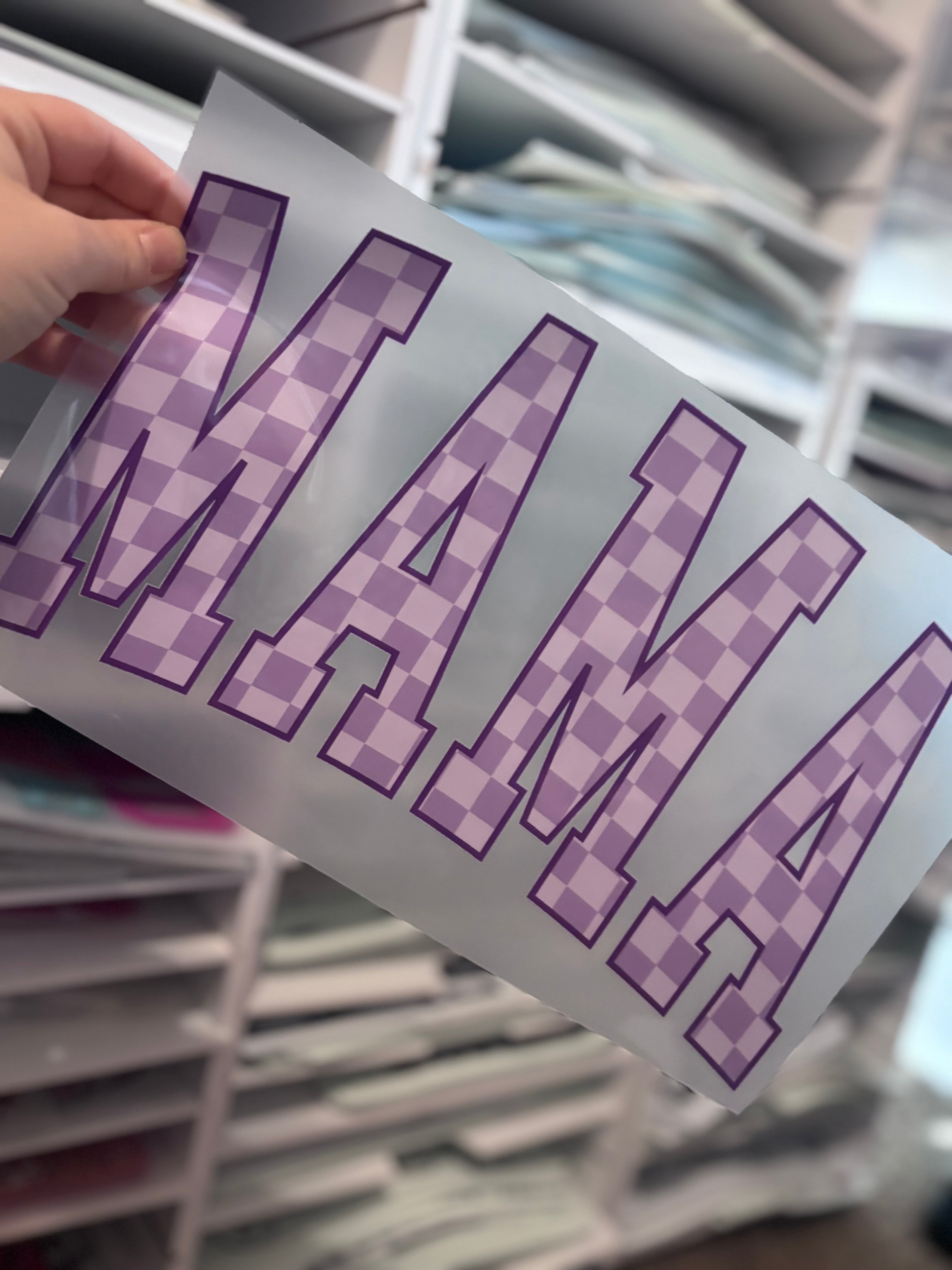 Purple Mama Checkered