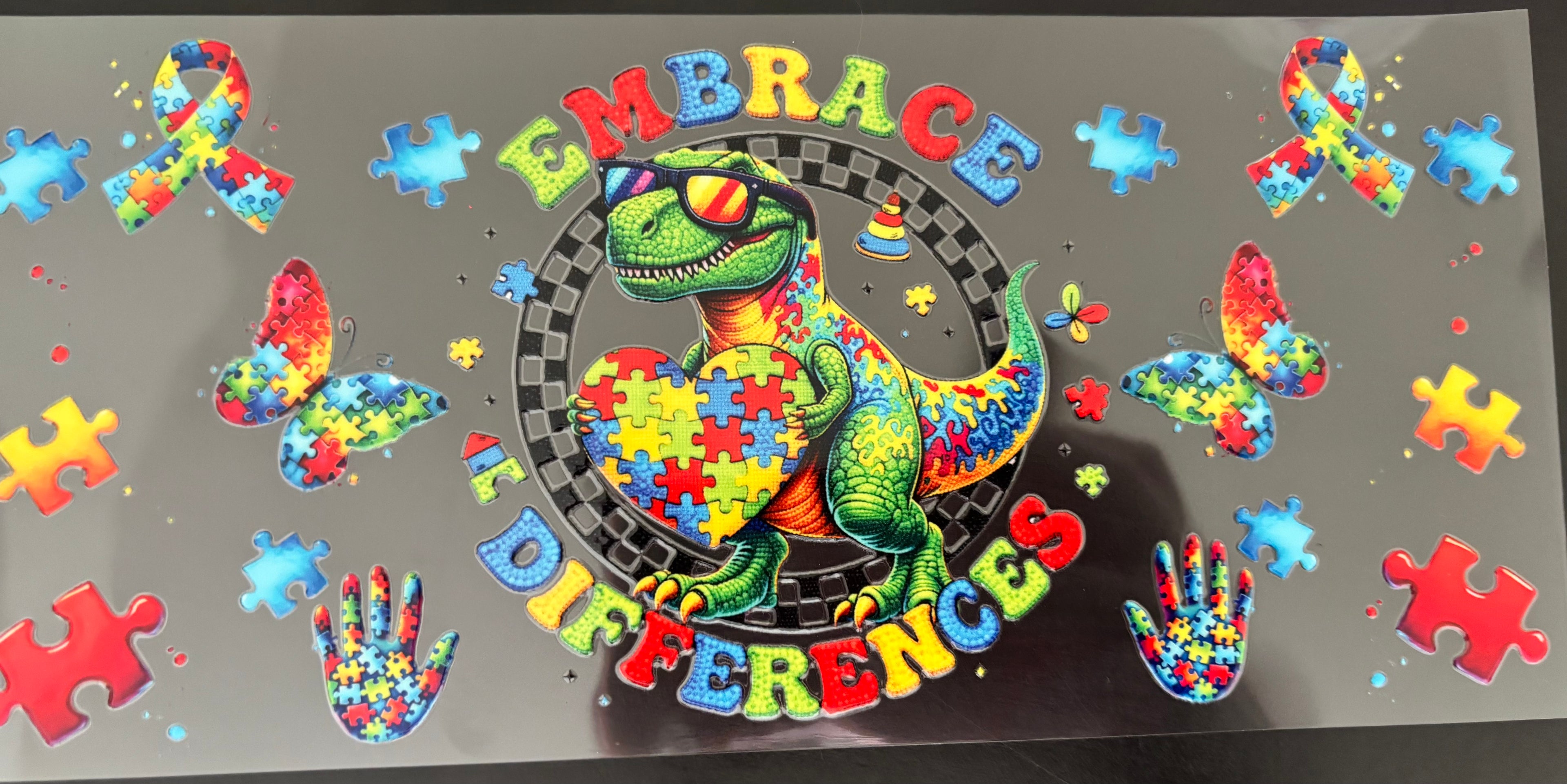 16 oz Dino embrace differences