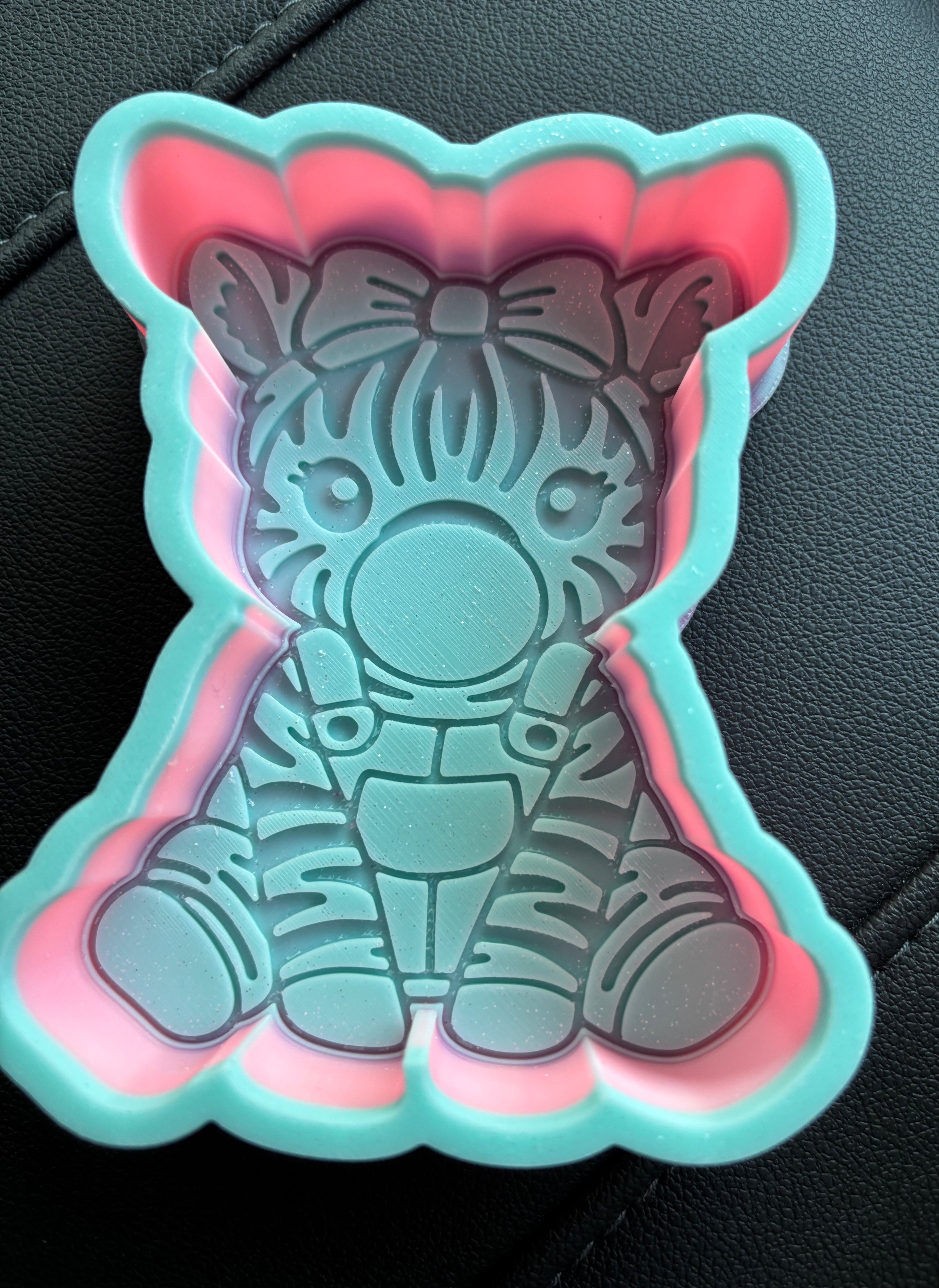Bubble gum zebra freshie mold