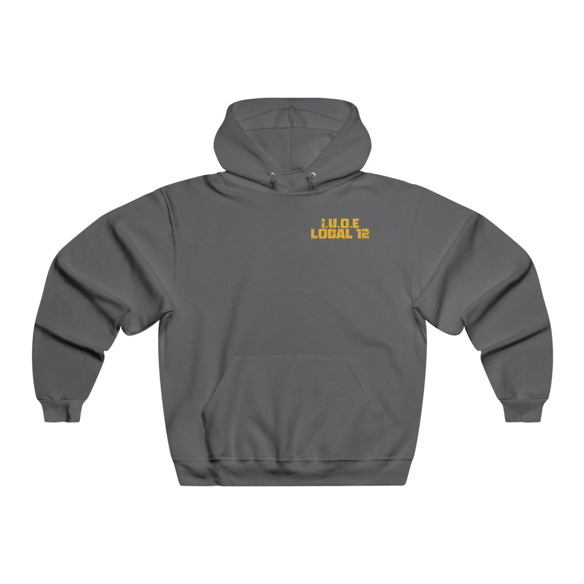 Local 12 Grey Hoodie With Excavator