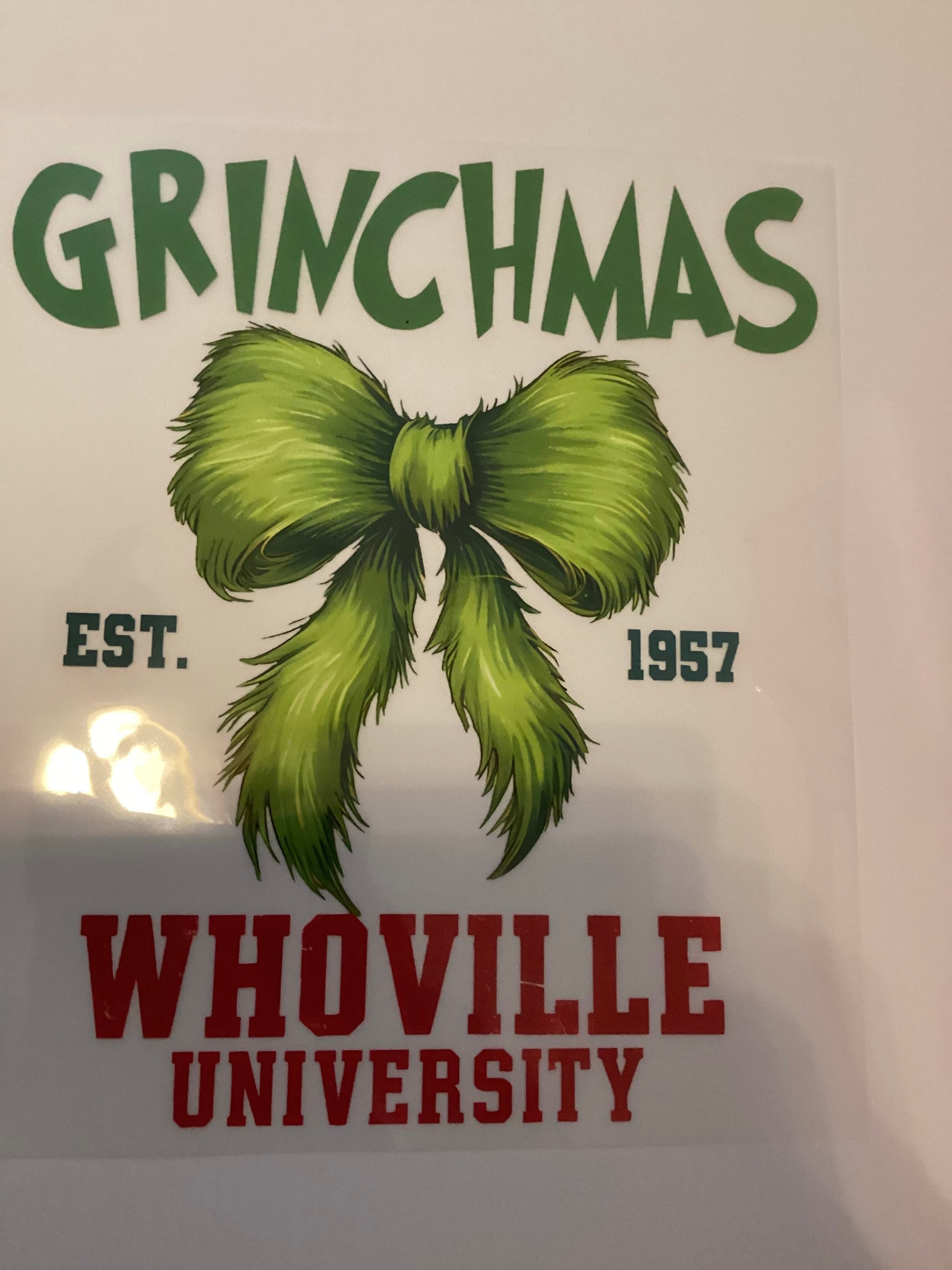 Grinchmas with bow