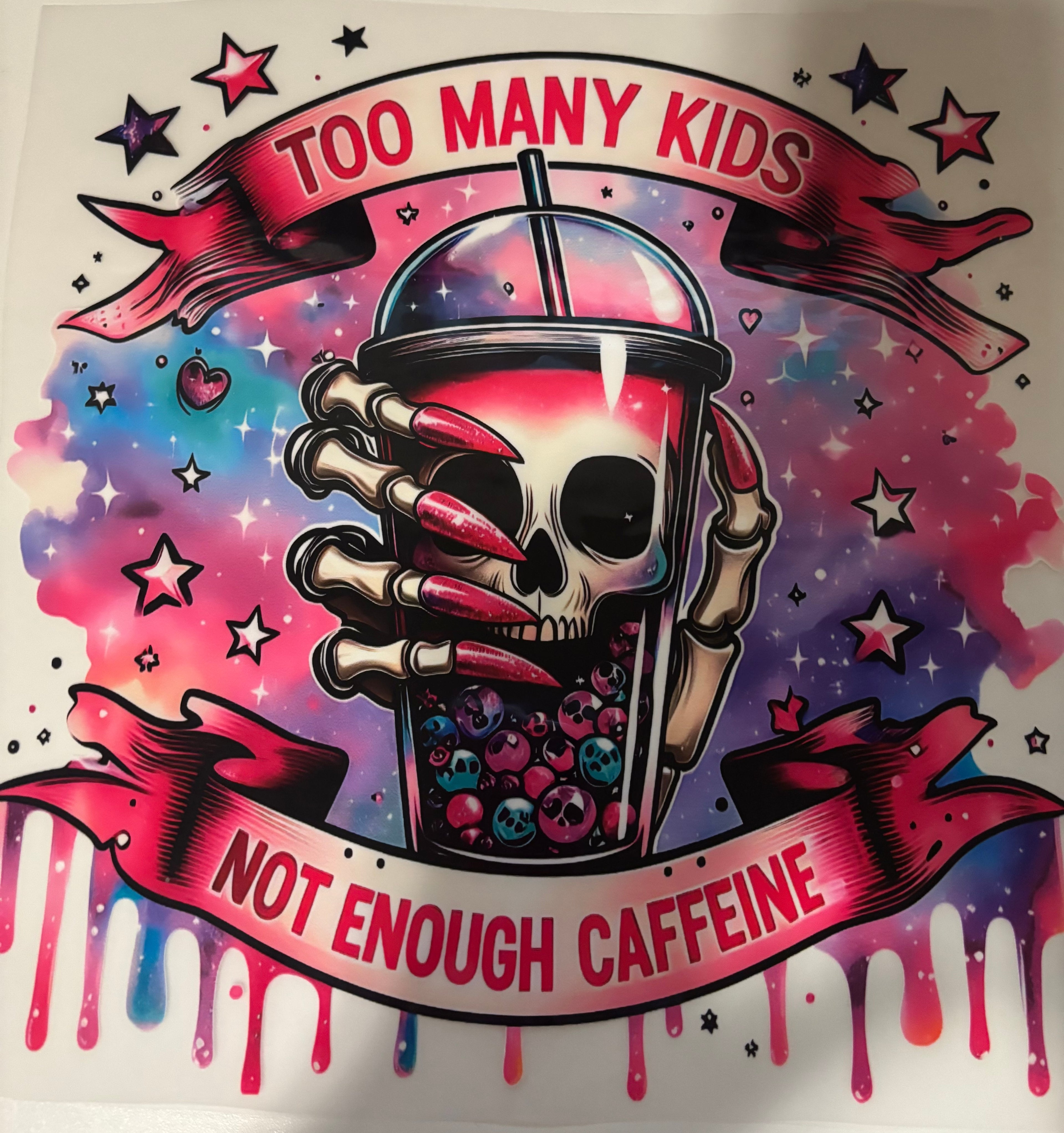 Too many kids not enough coffee Tee Design
