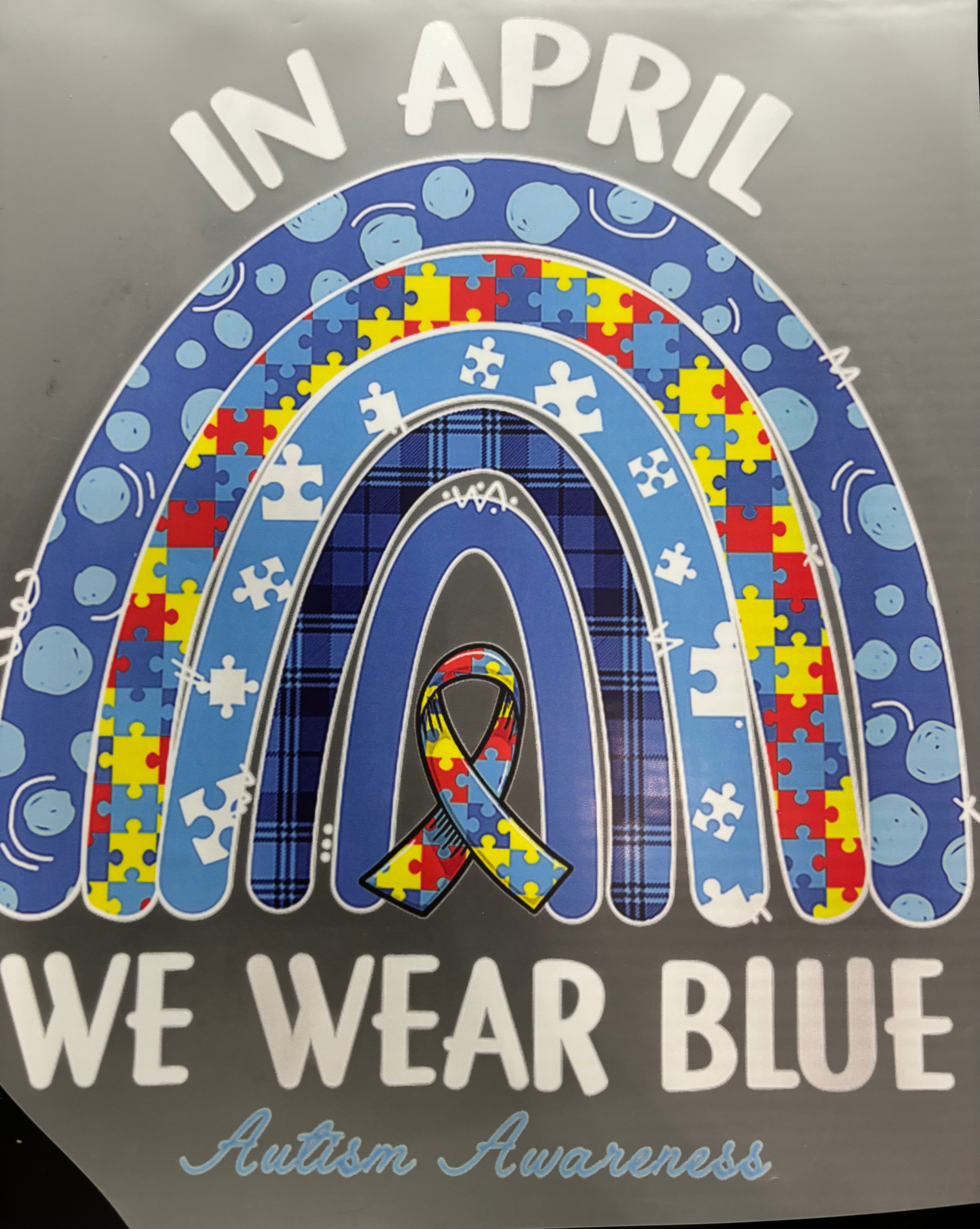 In April we wear blue