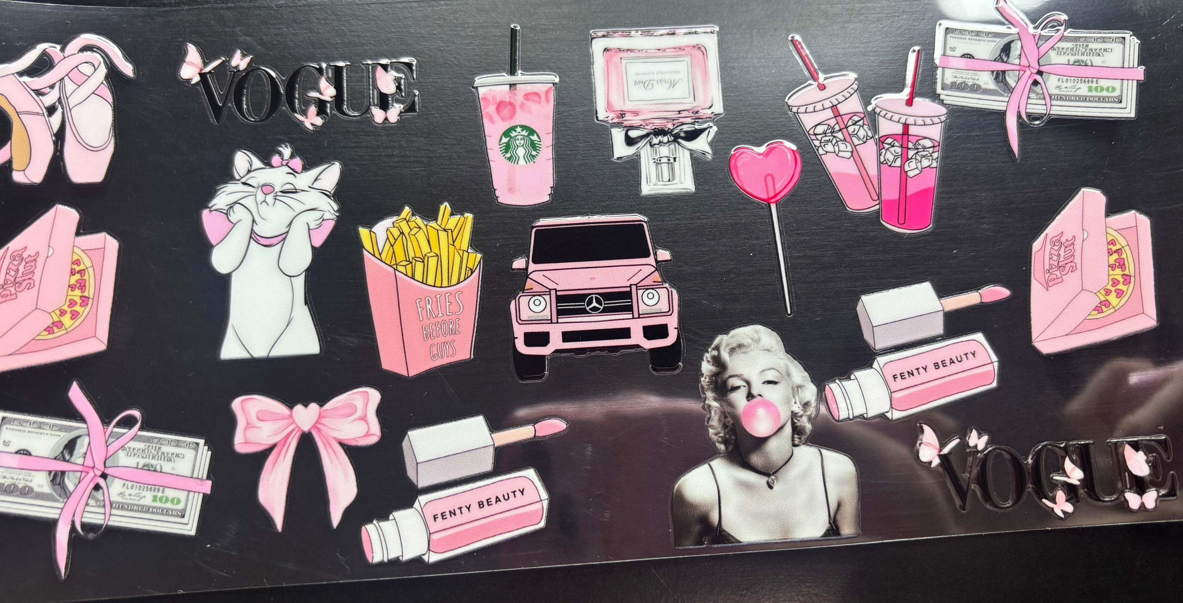 16 Oz Vogue Collage Cup Wrap