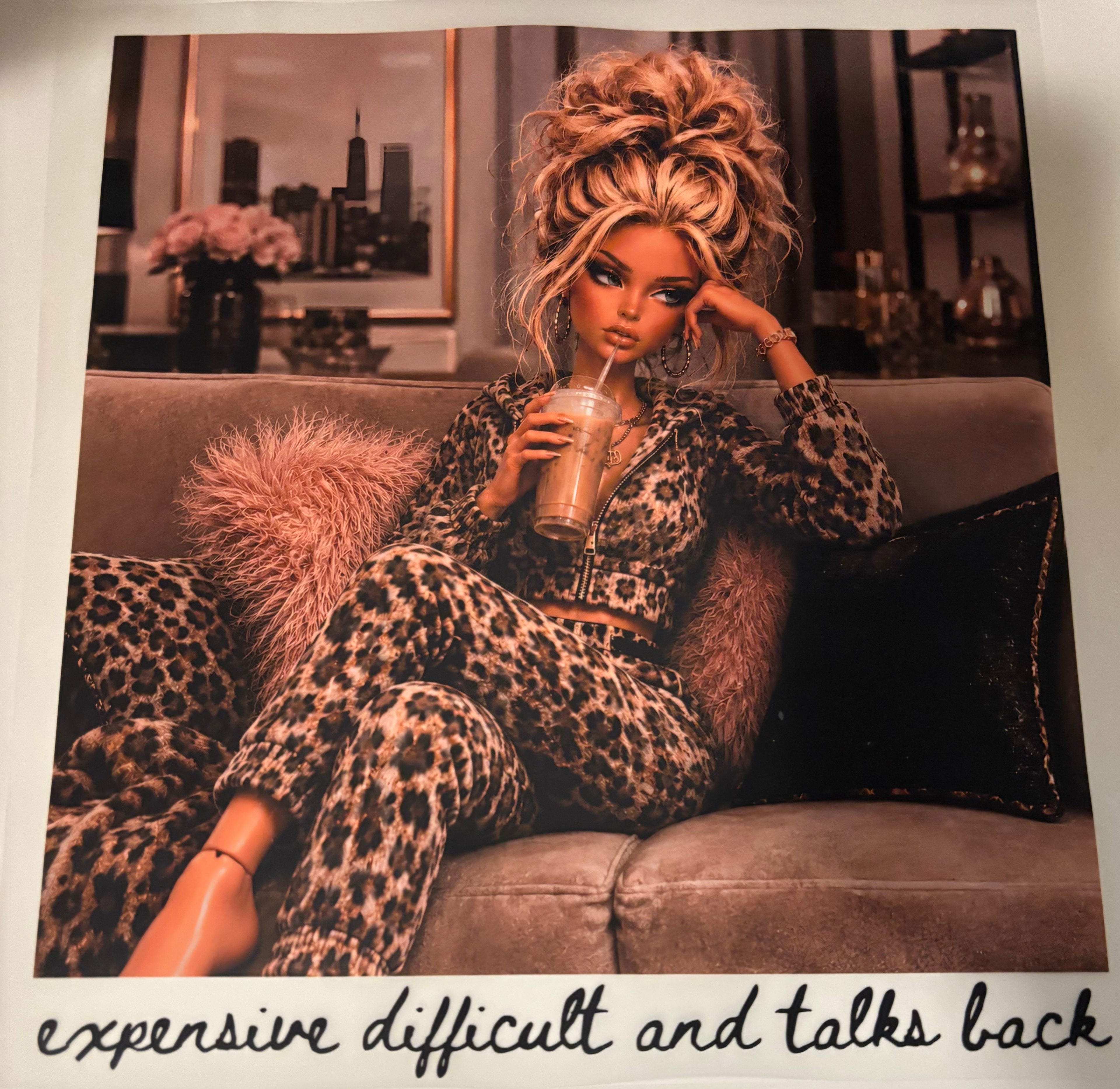 Barbie expensive & Difficult Tee Design
