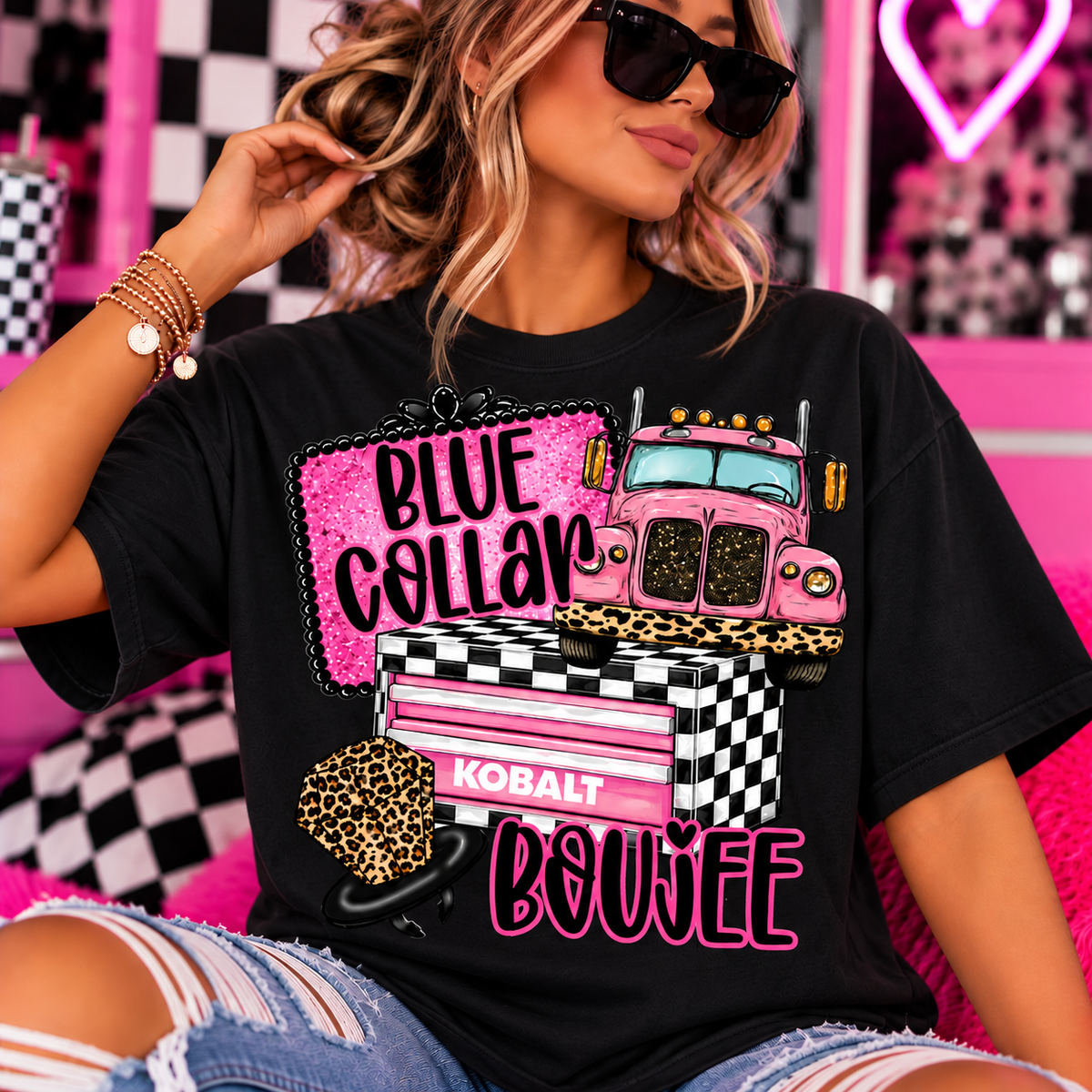 CC Blue Collar Boujee Tee!