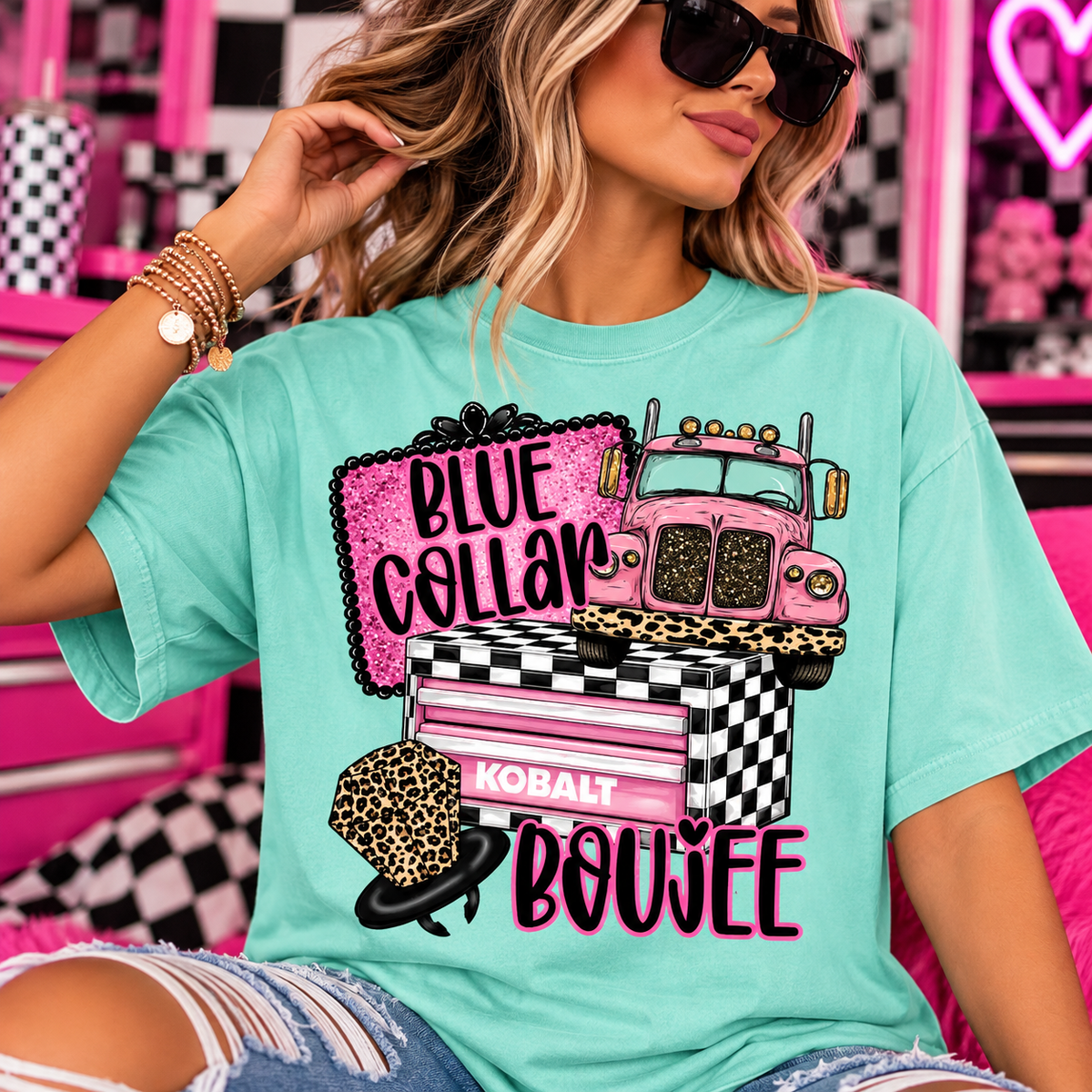 CC Blue Collar Boujee Tee!