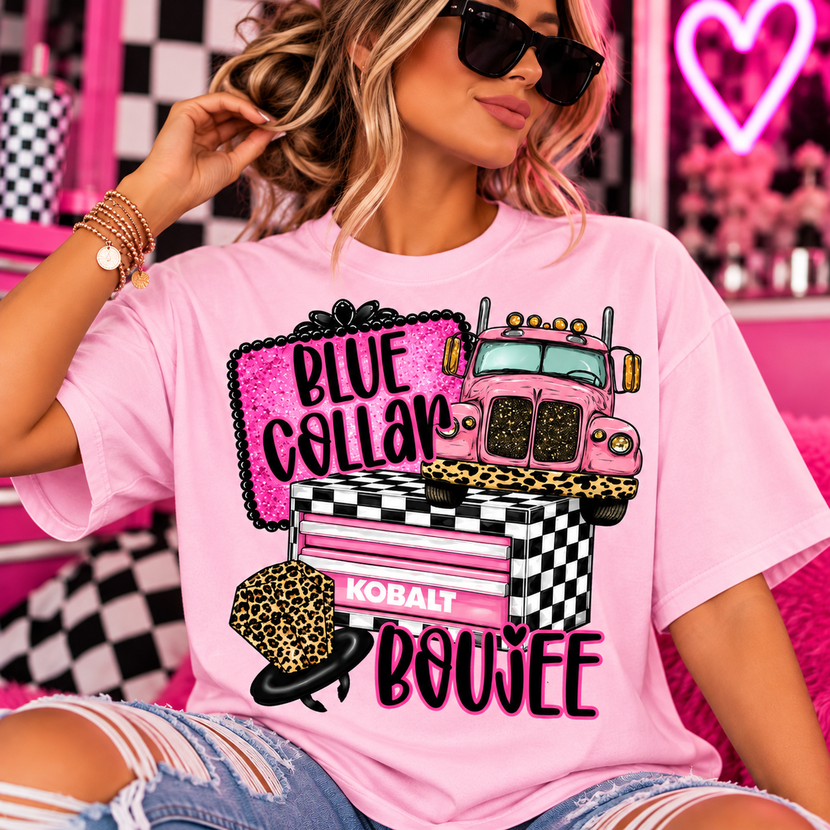 CC Blue Collar Boujee Tee!