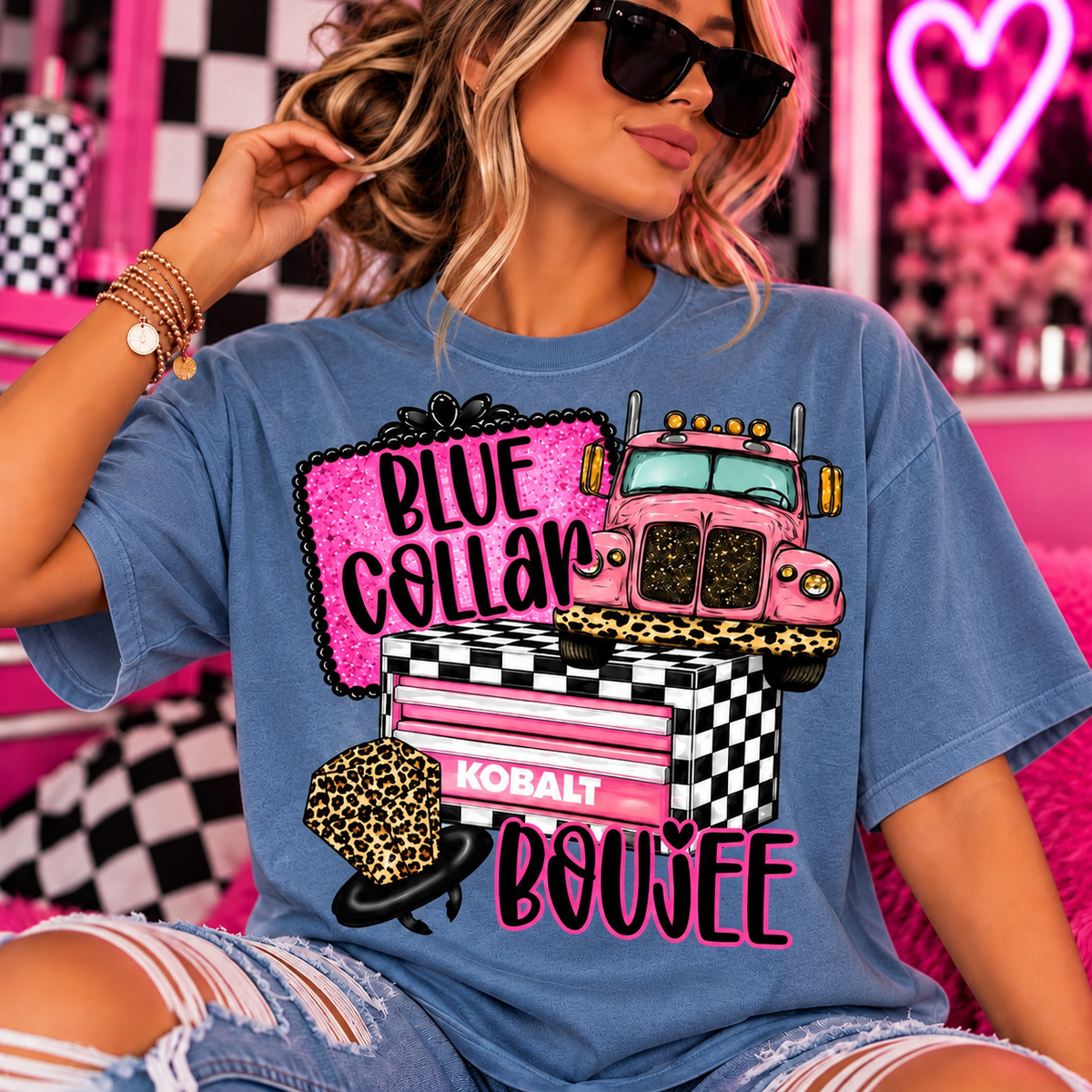 CC Blue Collar Boujee Tee!