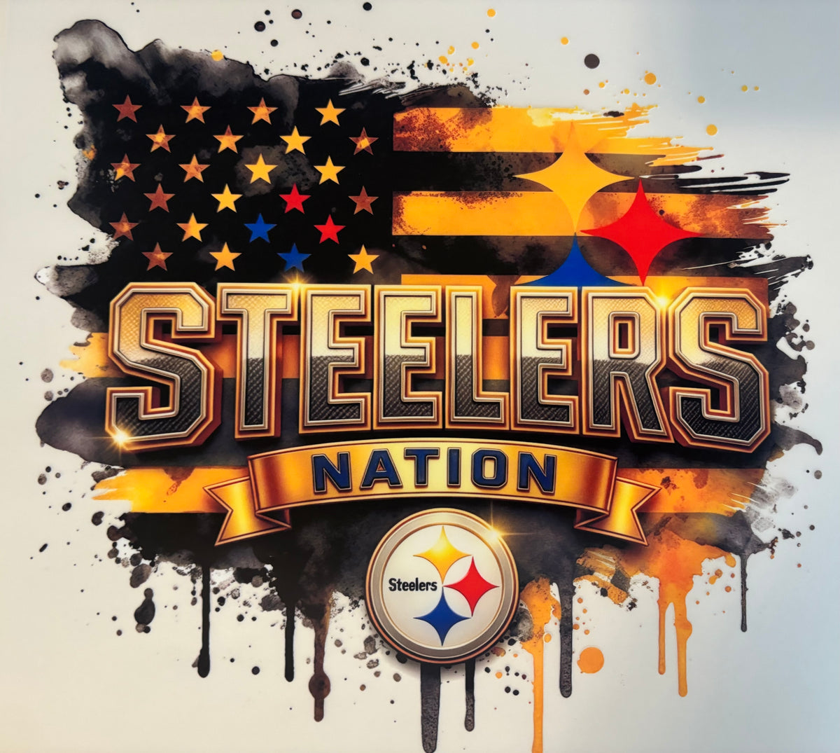 Steelers Flag Tee Design