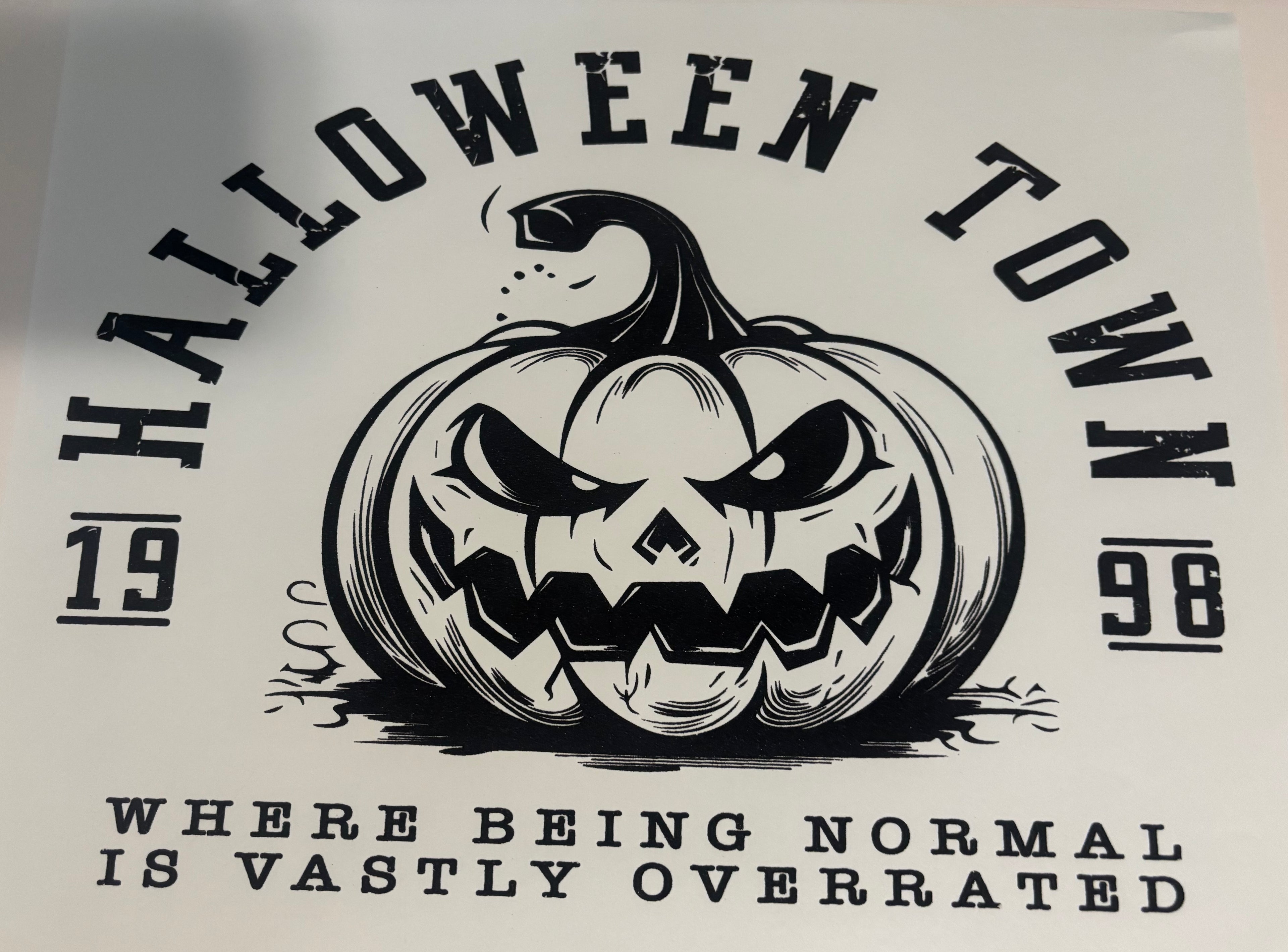 Halloween Town Tee Design
