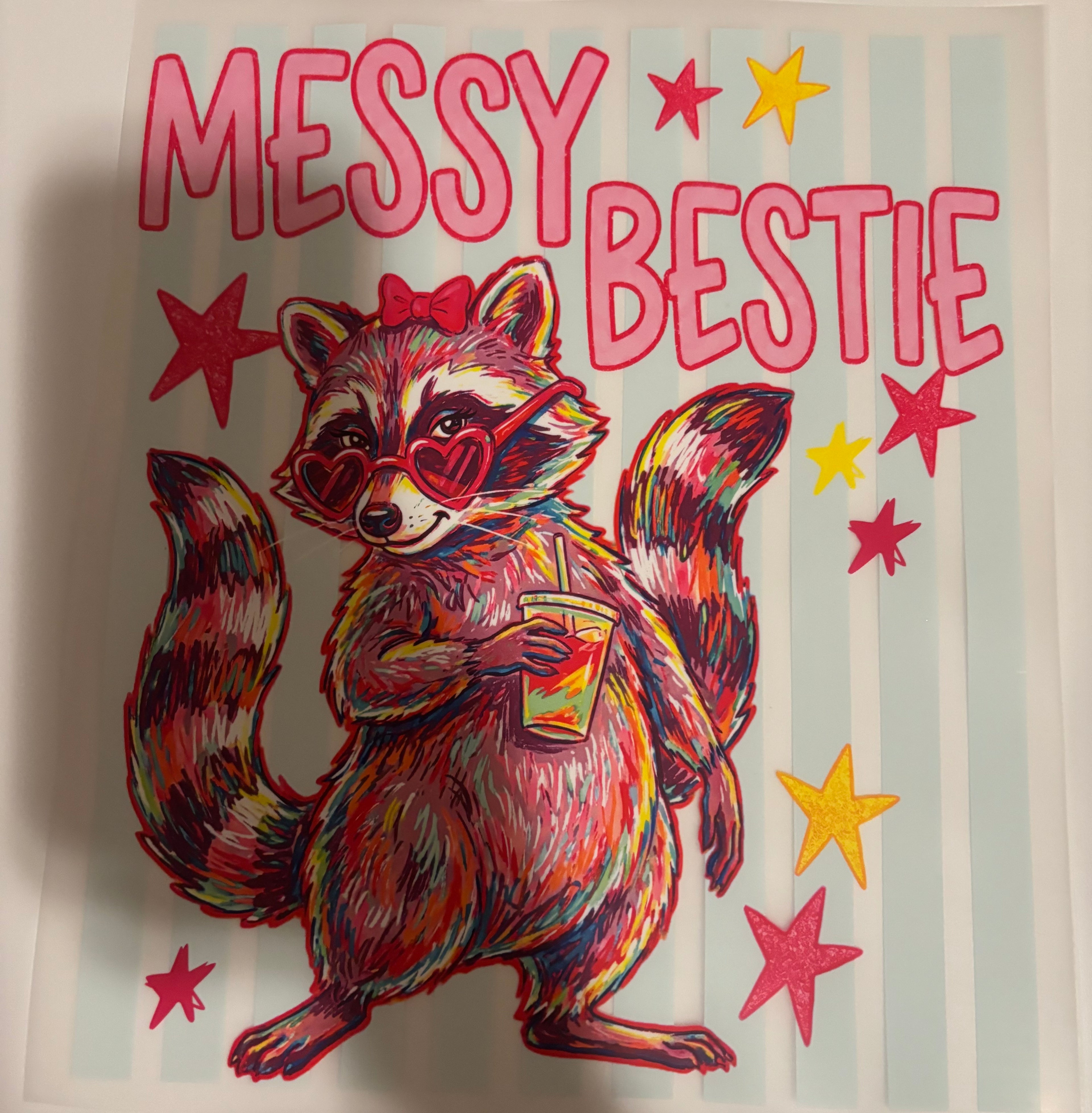 Messy bestie tee design