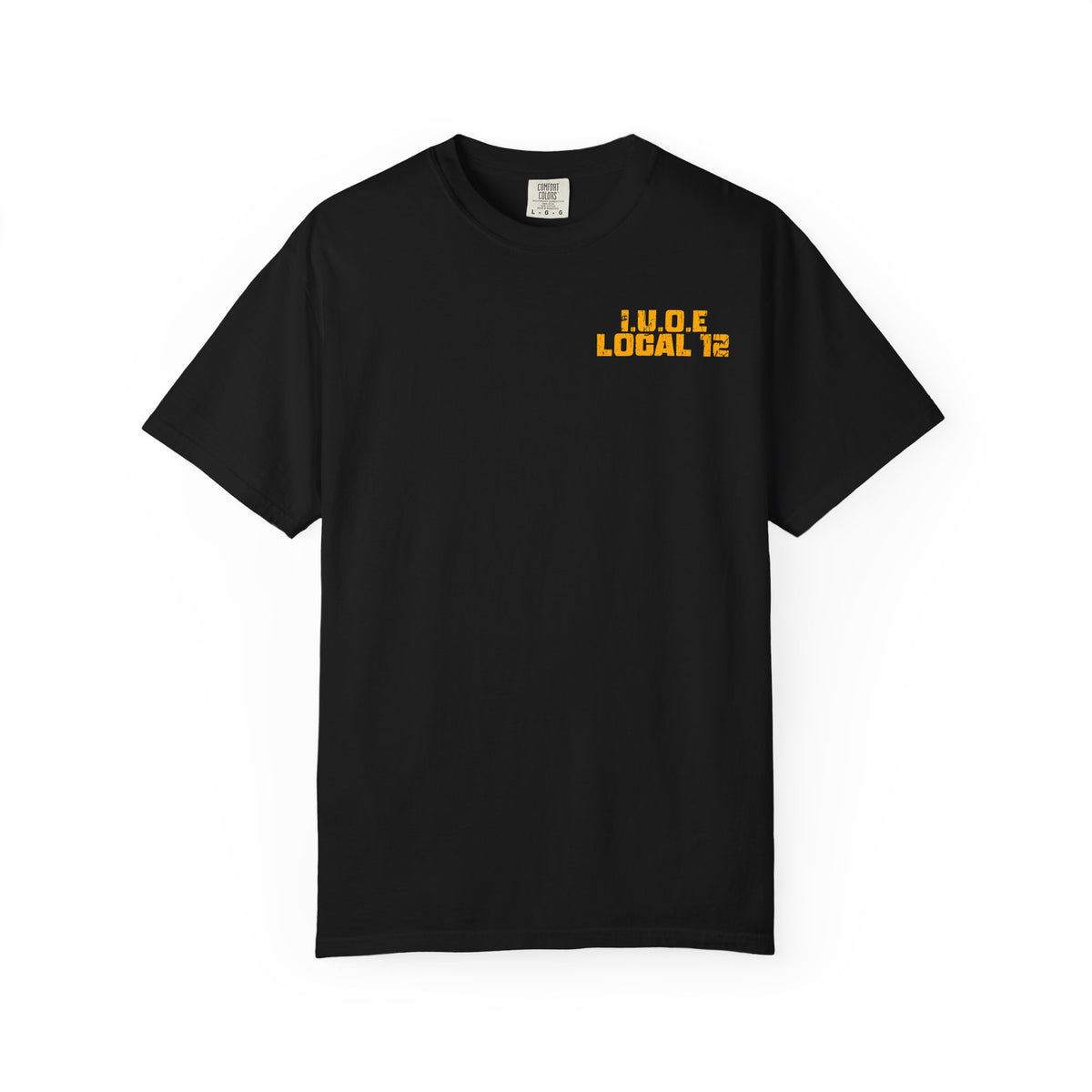 Local 12 Operating Engineers Black tee with Dozer