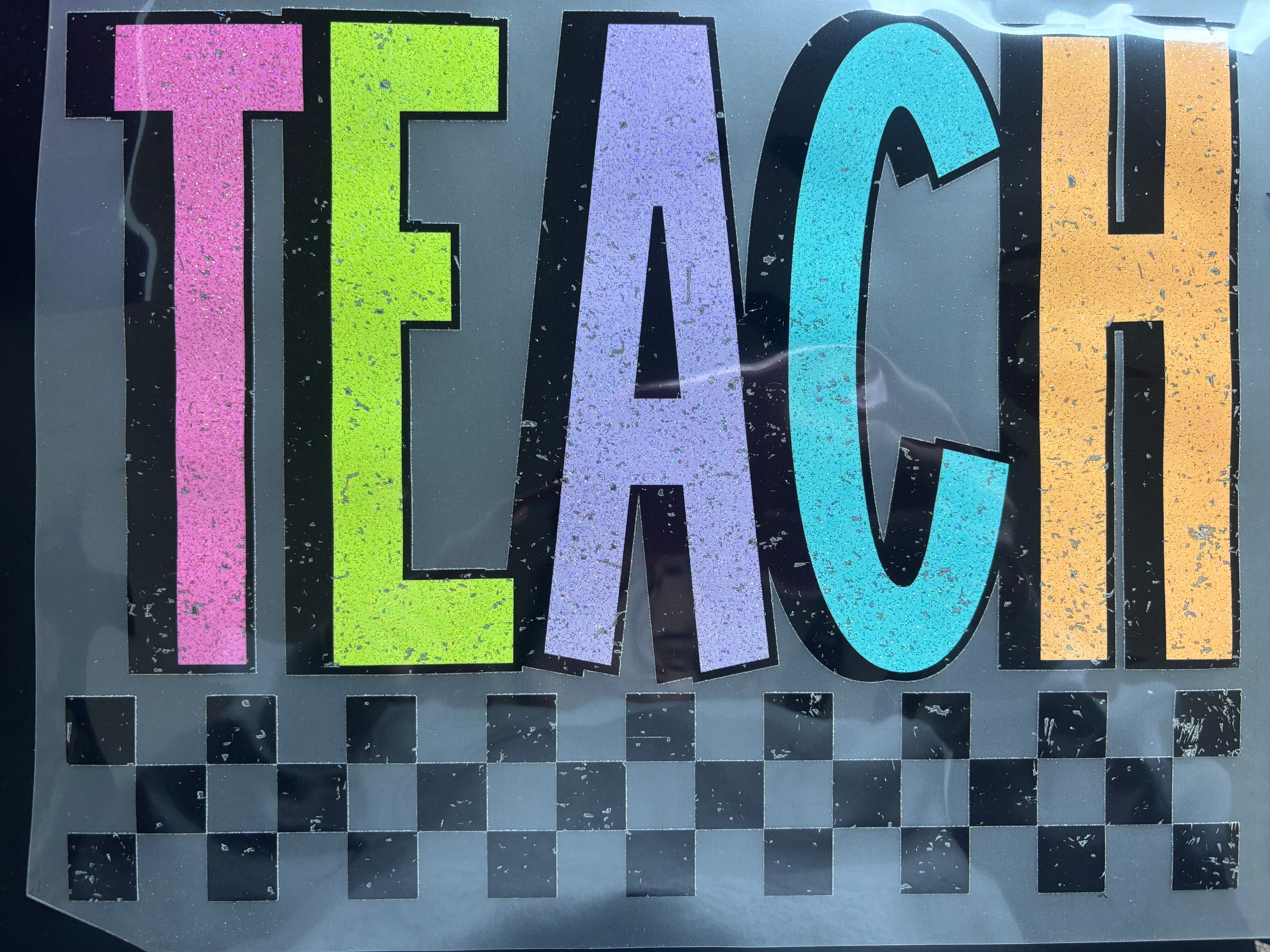 Glitter Teach Print