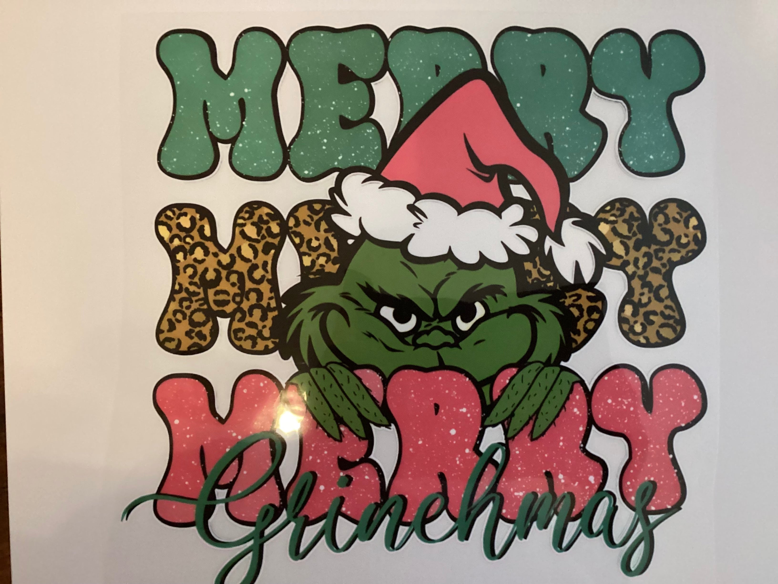 Merry grinchmas cheetah