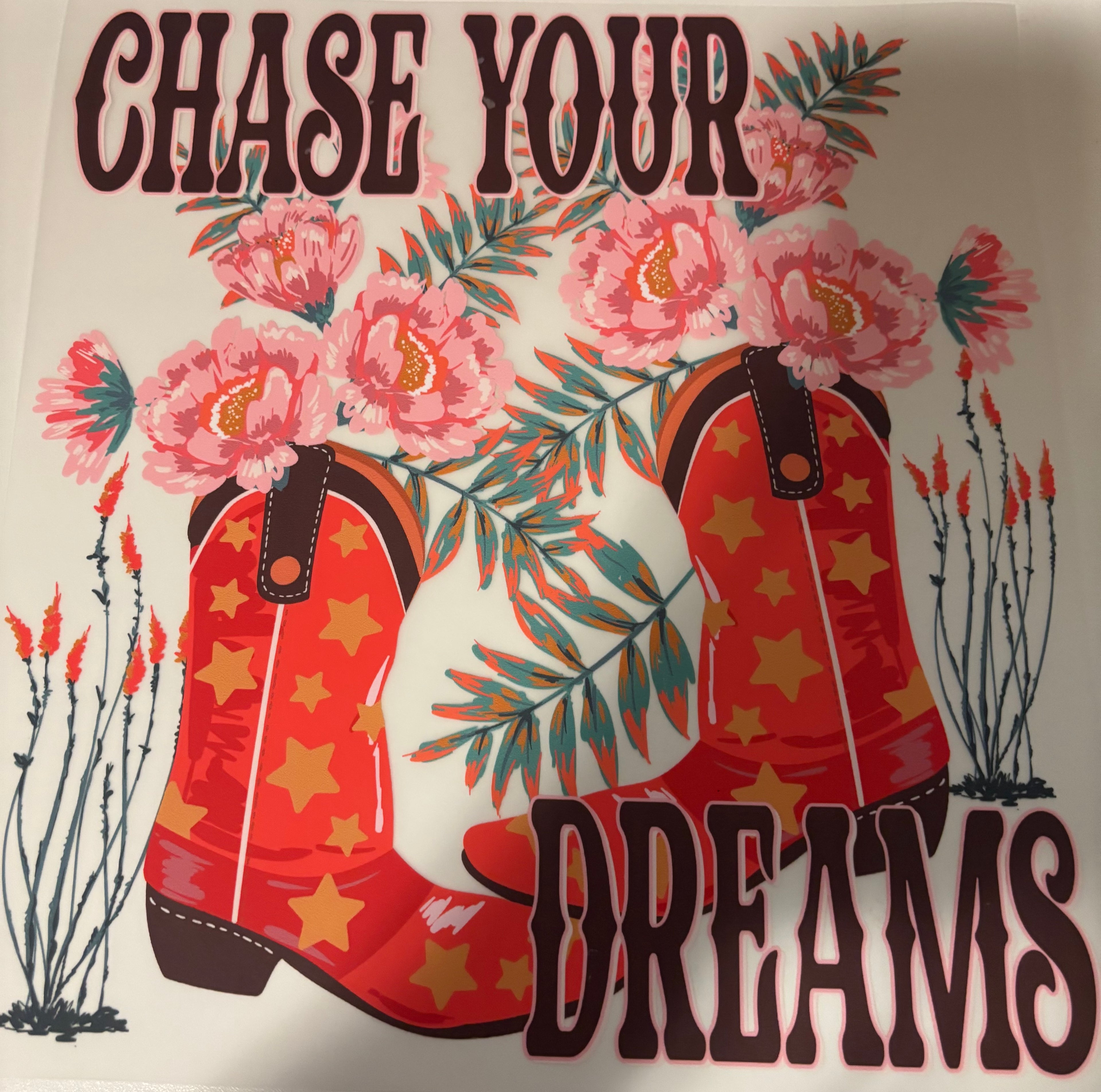 Chase your dreams tee design
