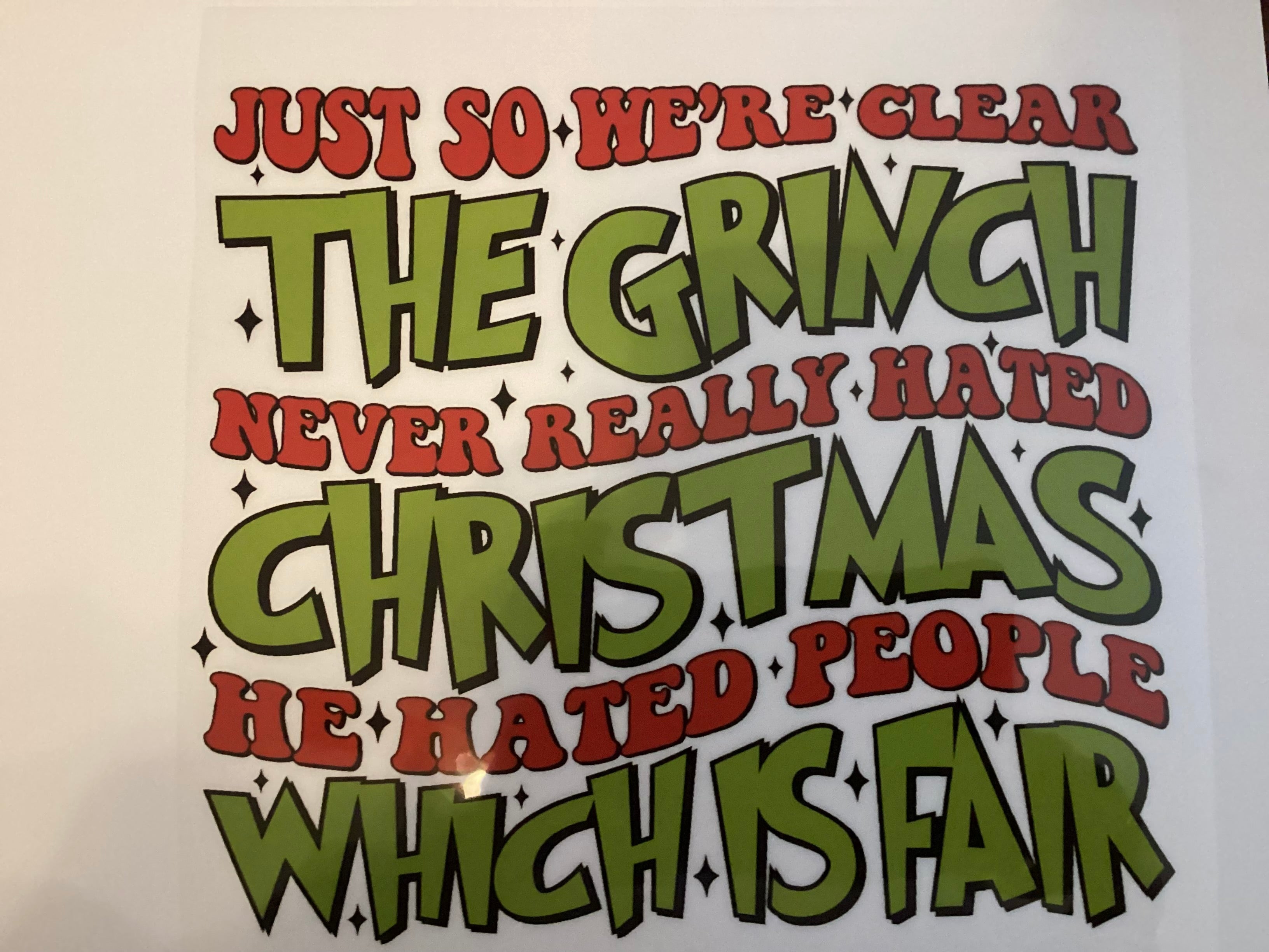 Just so we’re clear