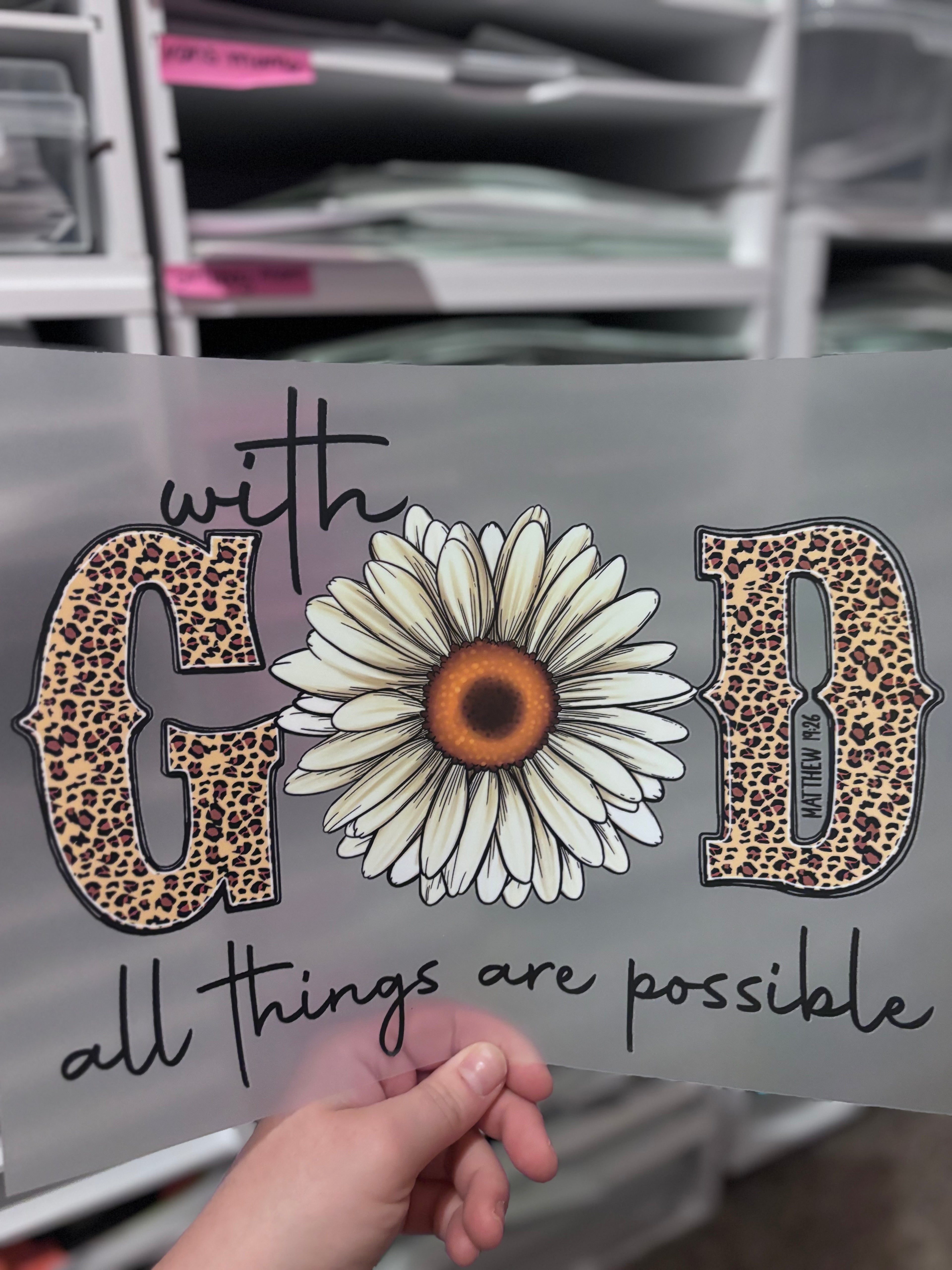 With God All Things are possible