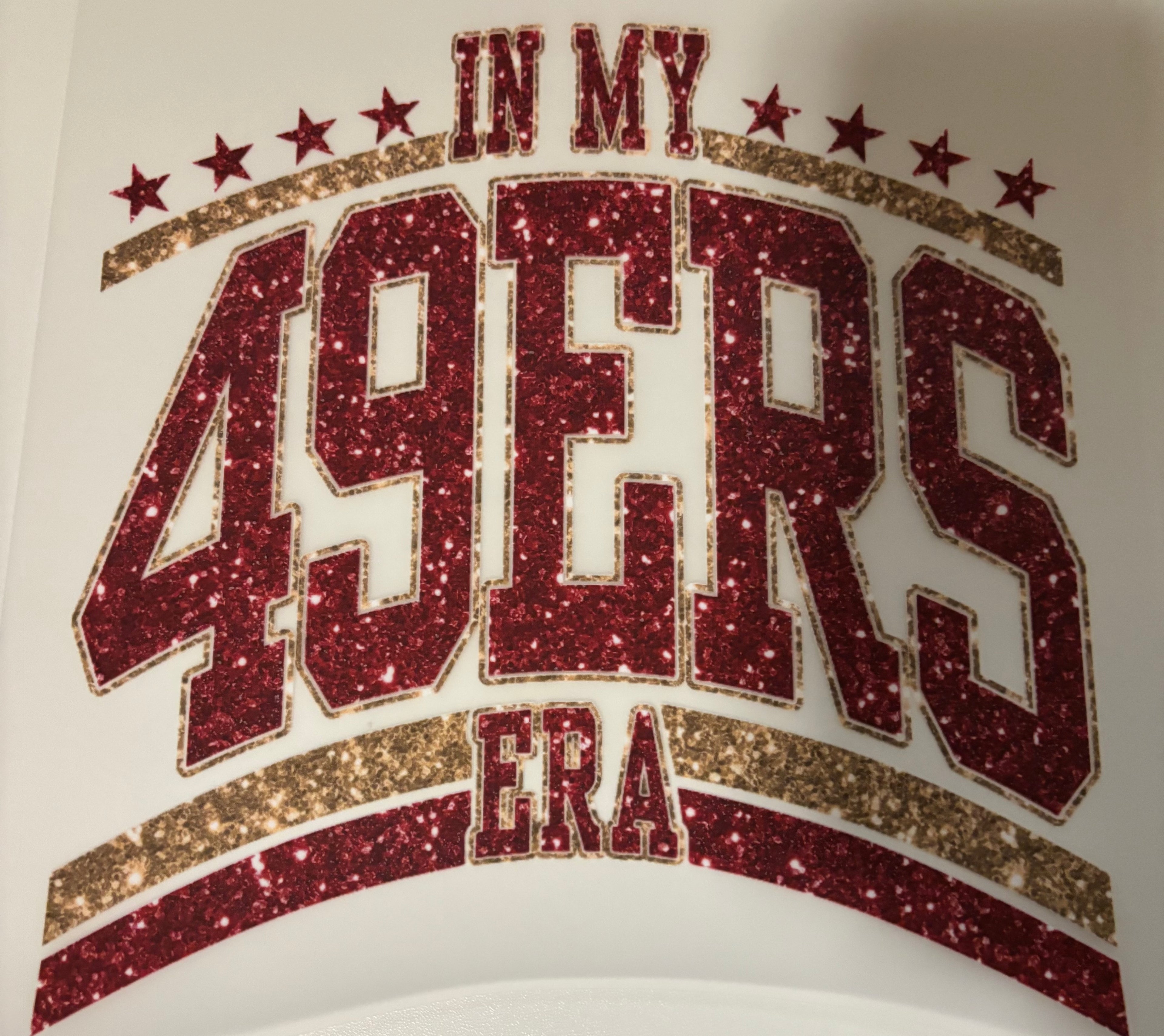 Faux Glitter 49ers Tee Design