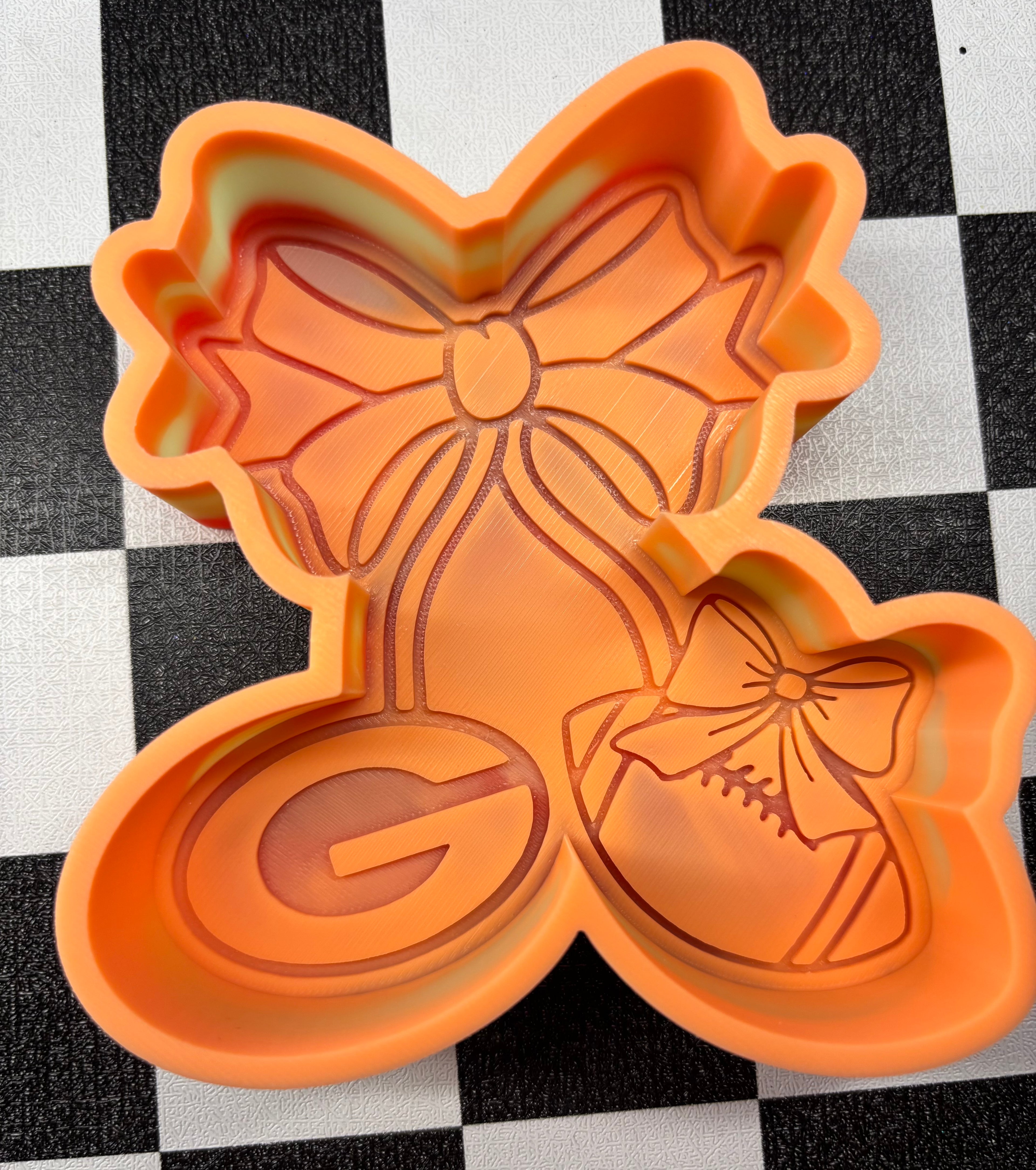 G Footbal Bows Custom Freshie Mold