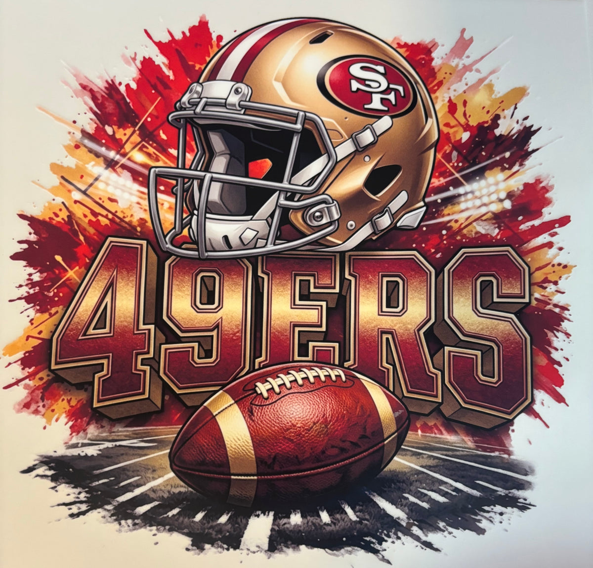 49ers tee design