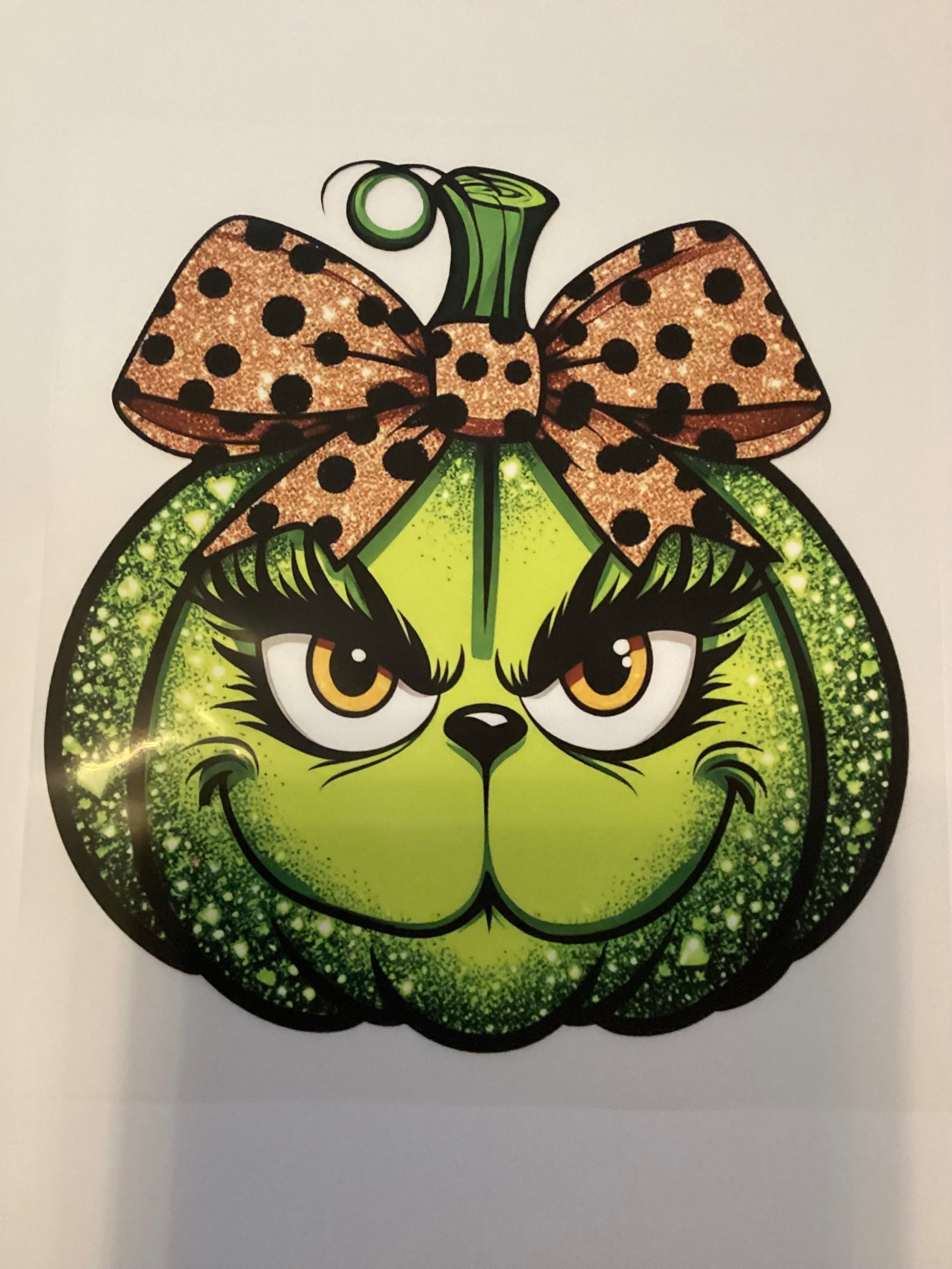 Grinch cheetah pumpkin