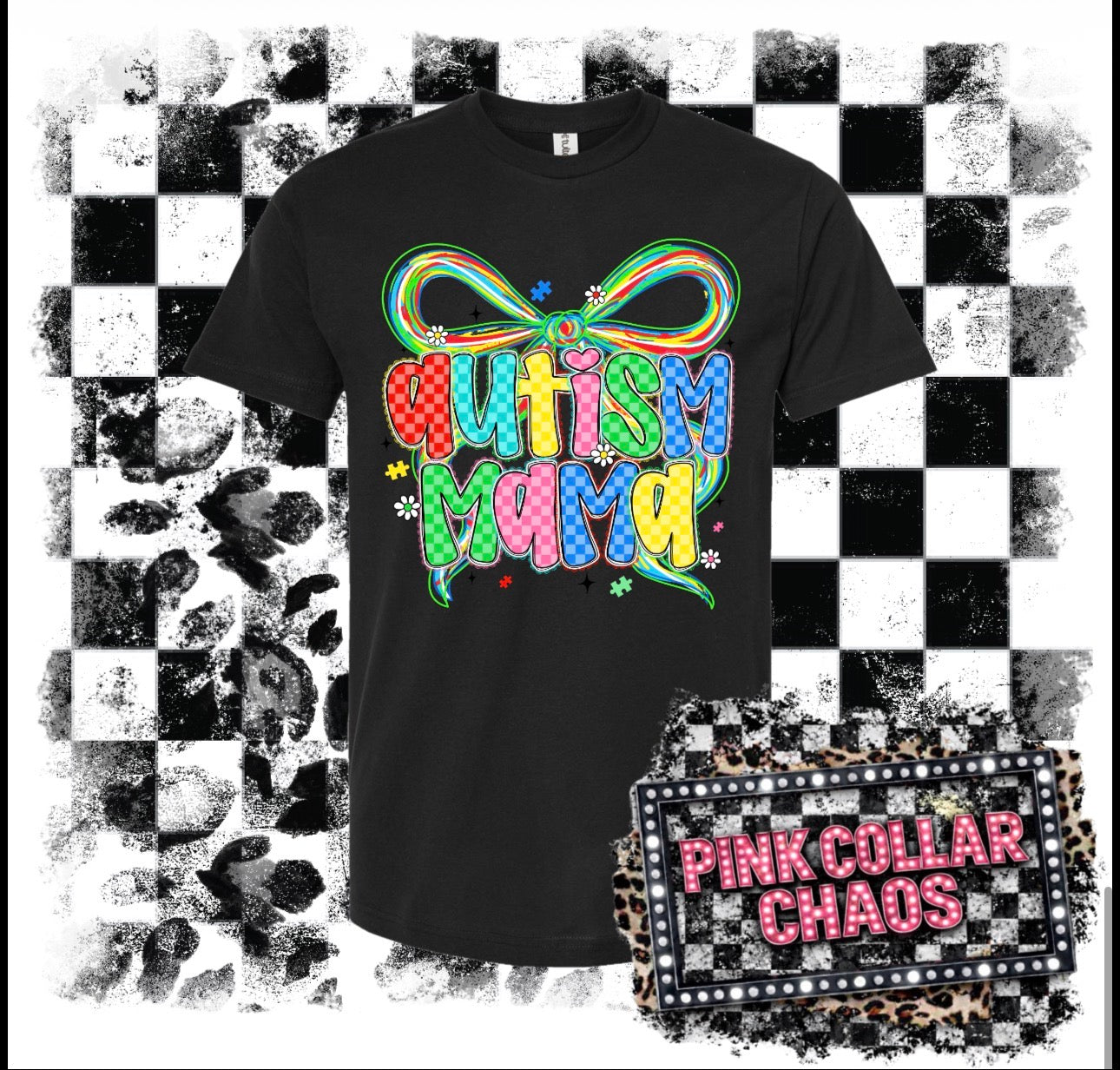 Neon Autism Mama Tee!