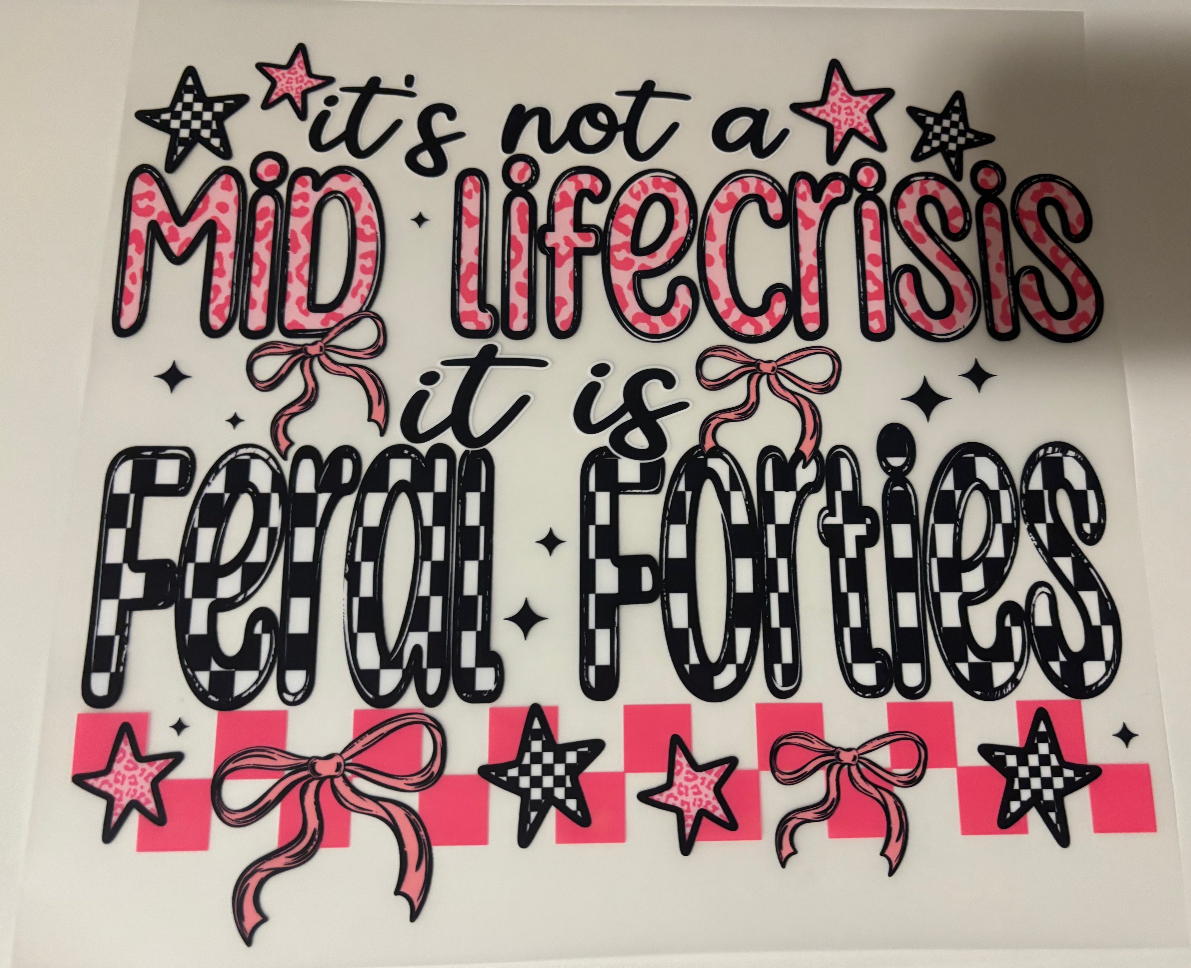 It's not a mid life crisis it is feral forties tee design