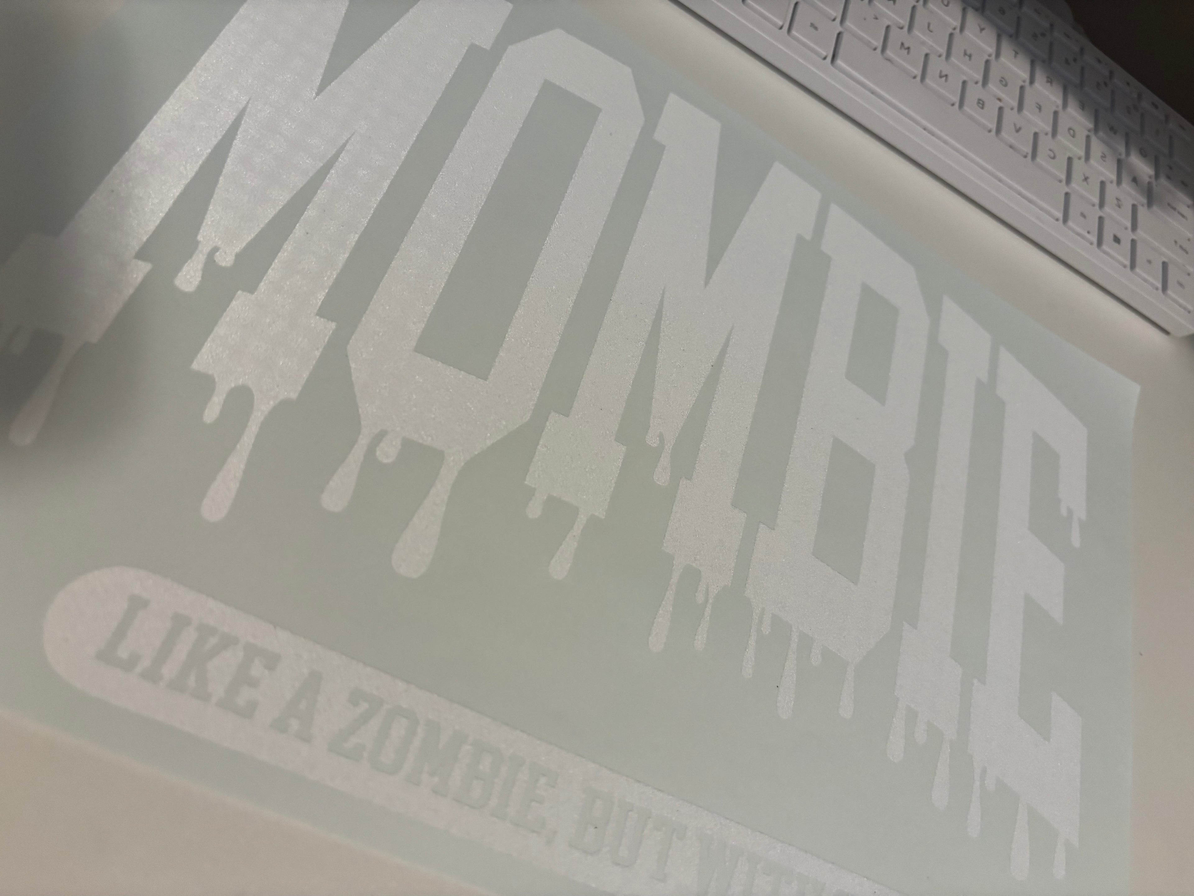 White Mombie Tee Design