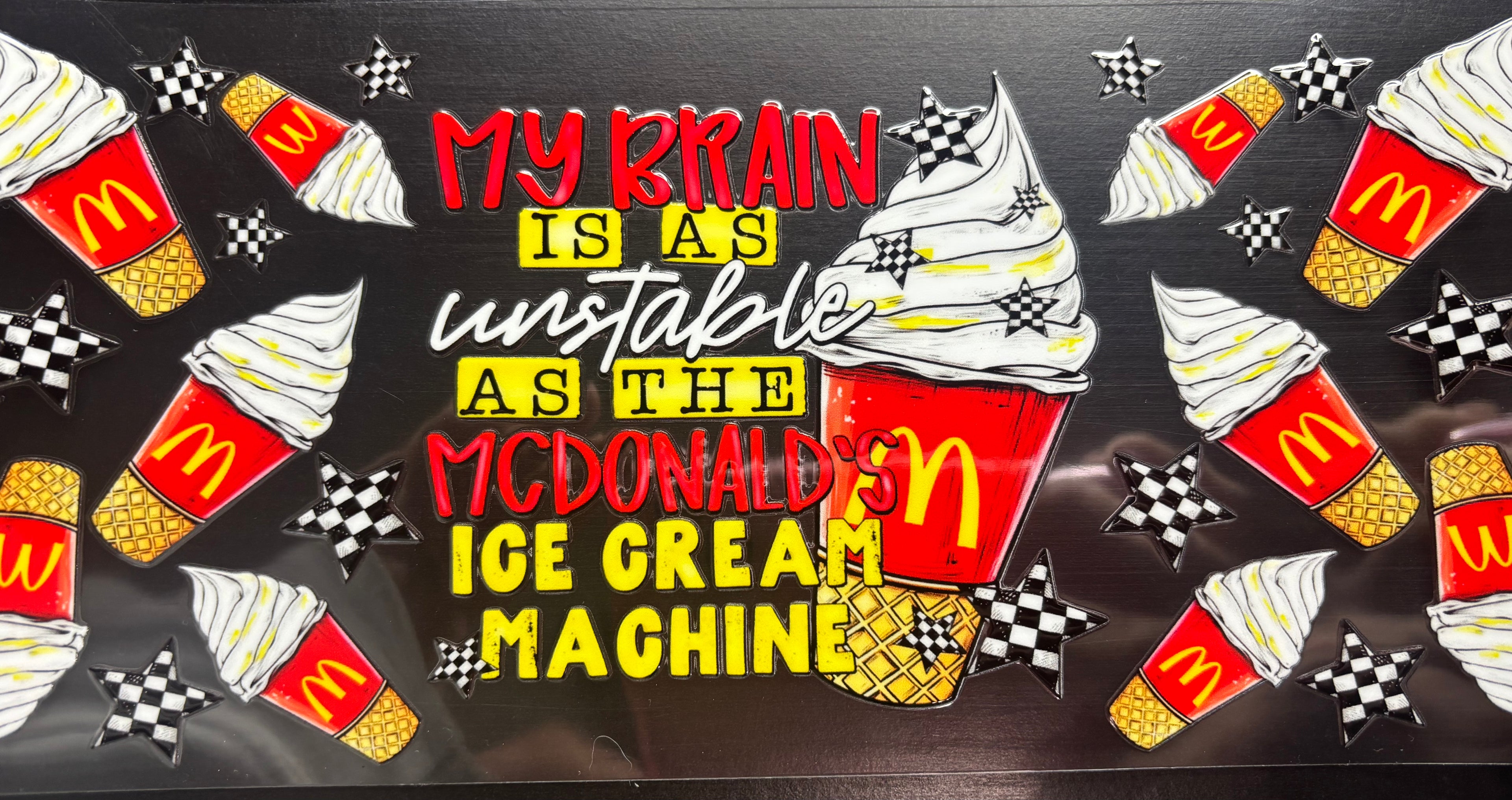 16oz Ice Cream Machine Cup Wrap