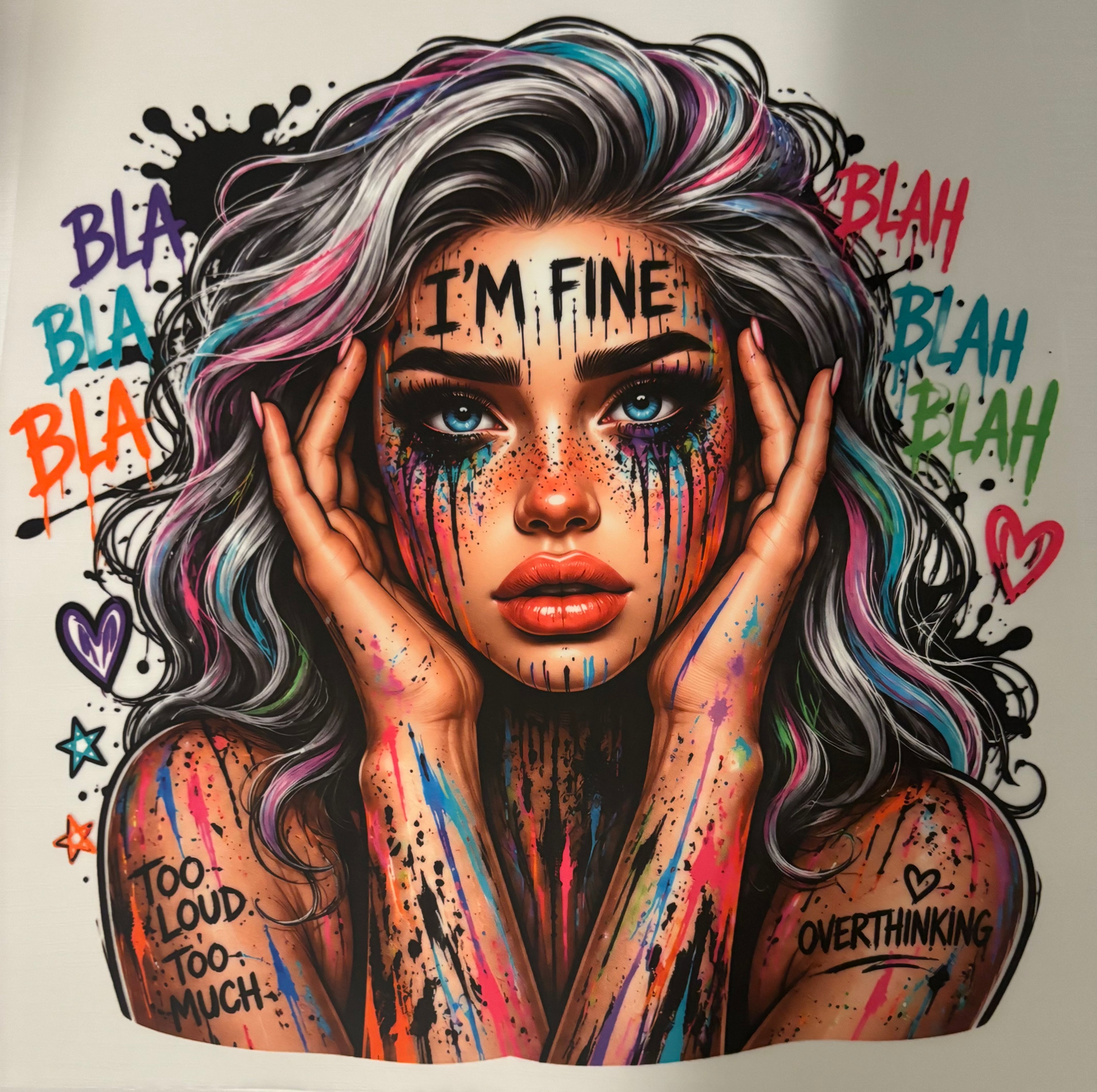 I’m fine tee design