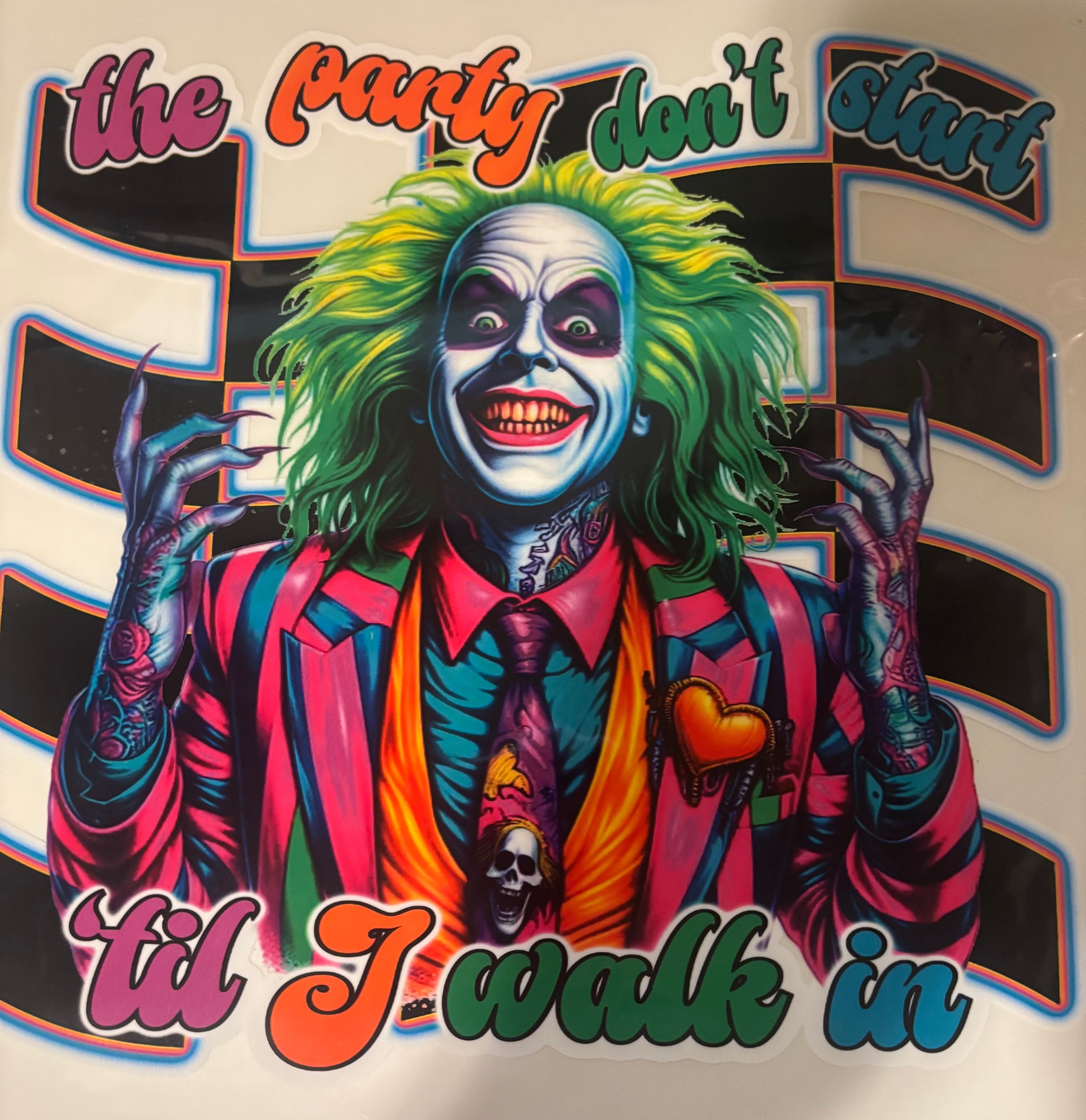 The party don’t start until I walk in tee design