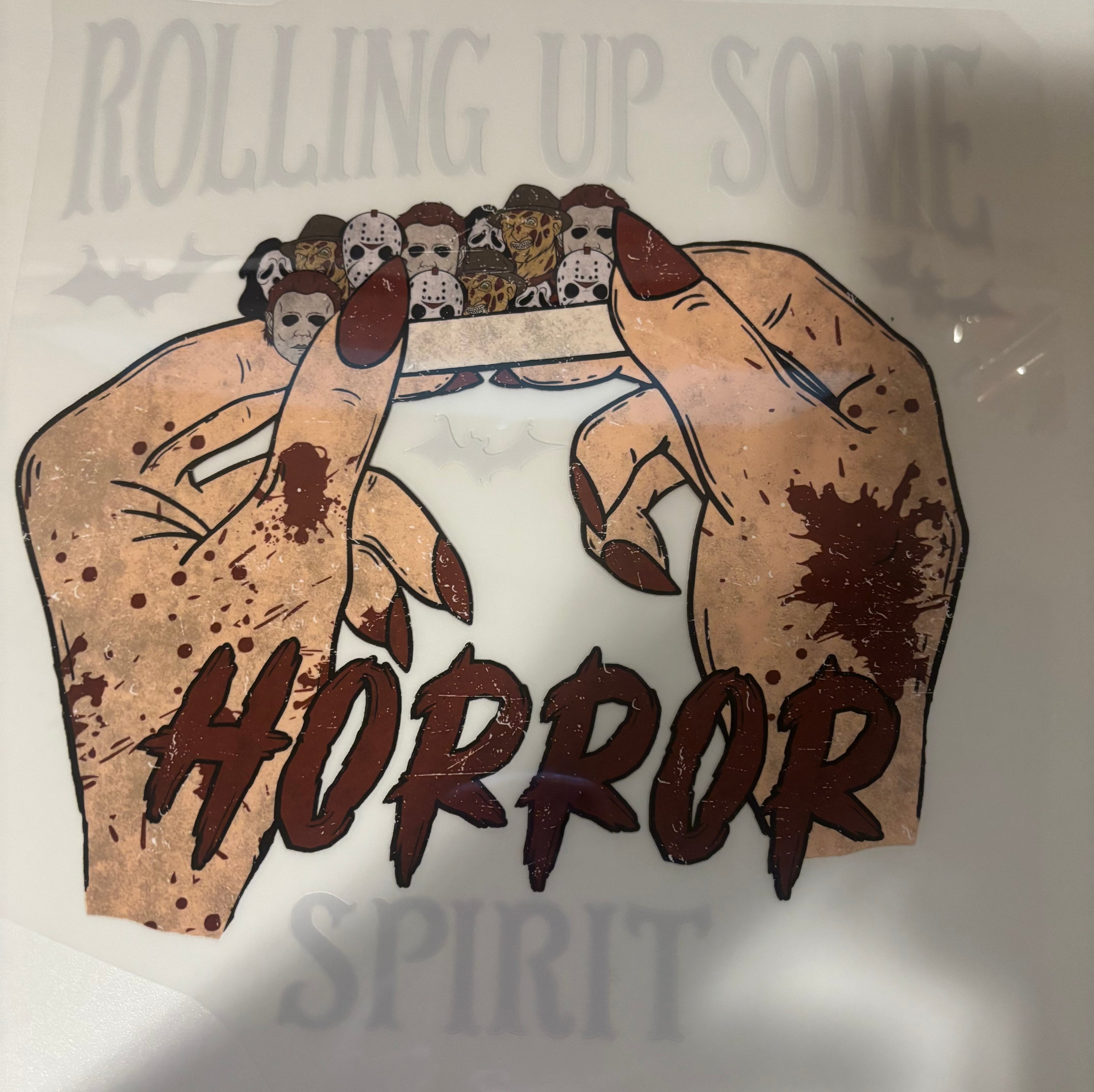 Rolling up some horror spirit tee design