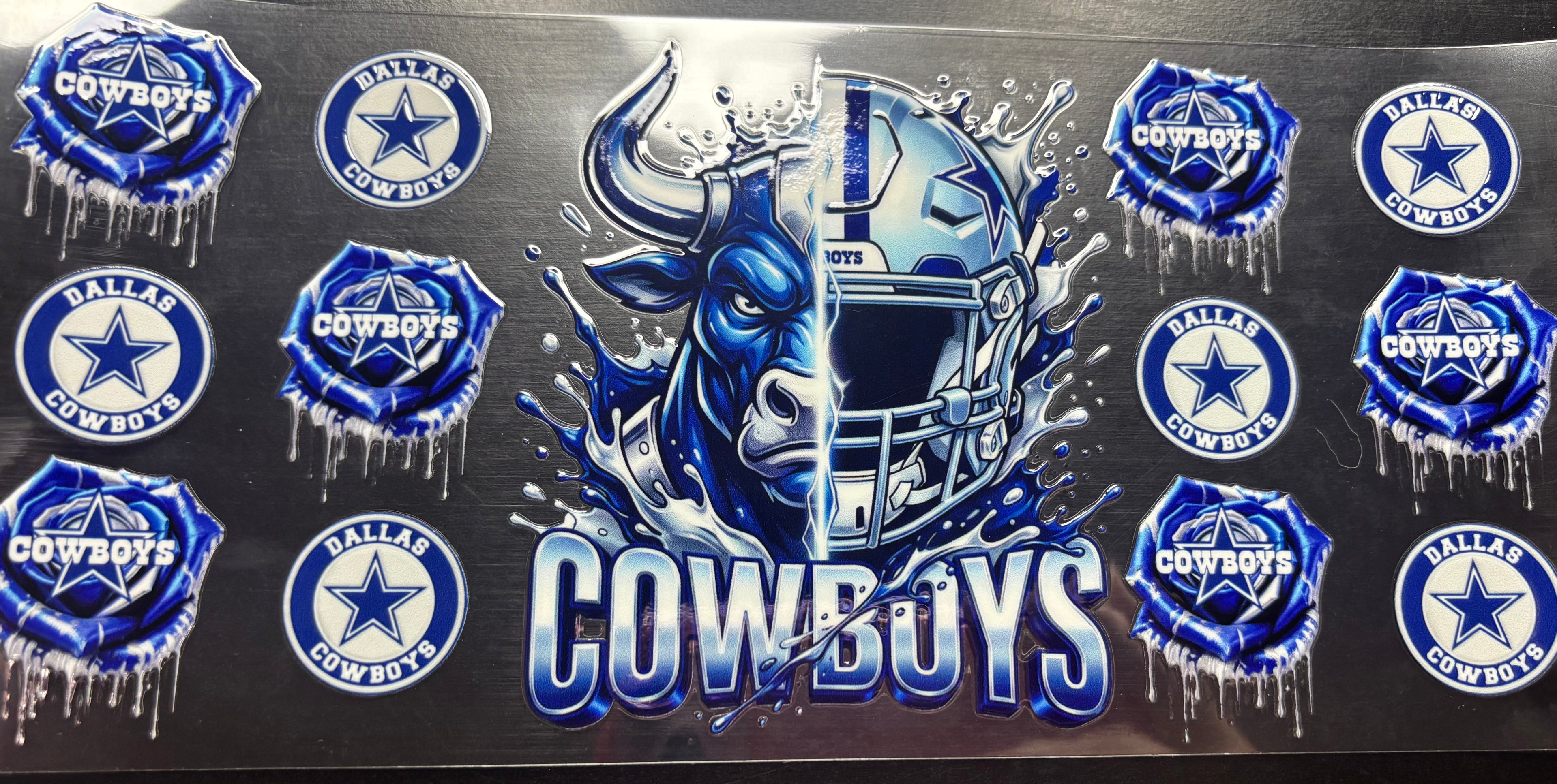 16 Cowboys Head Cup Wrap