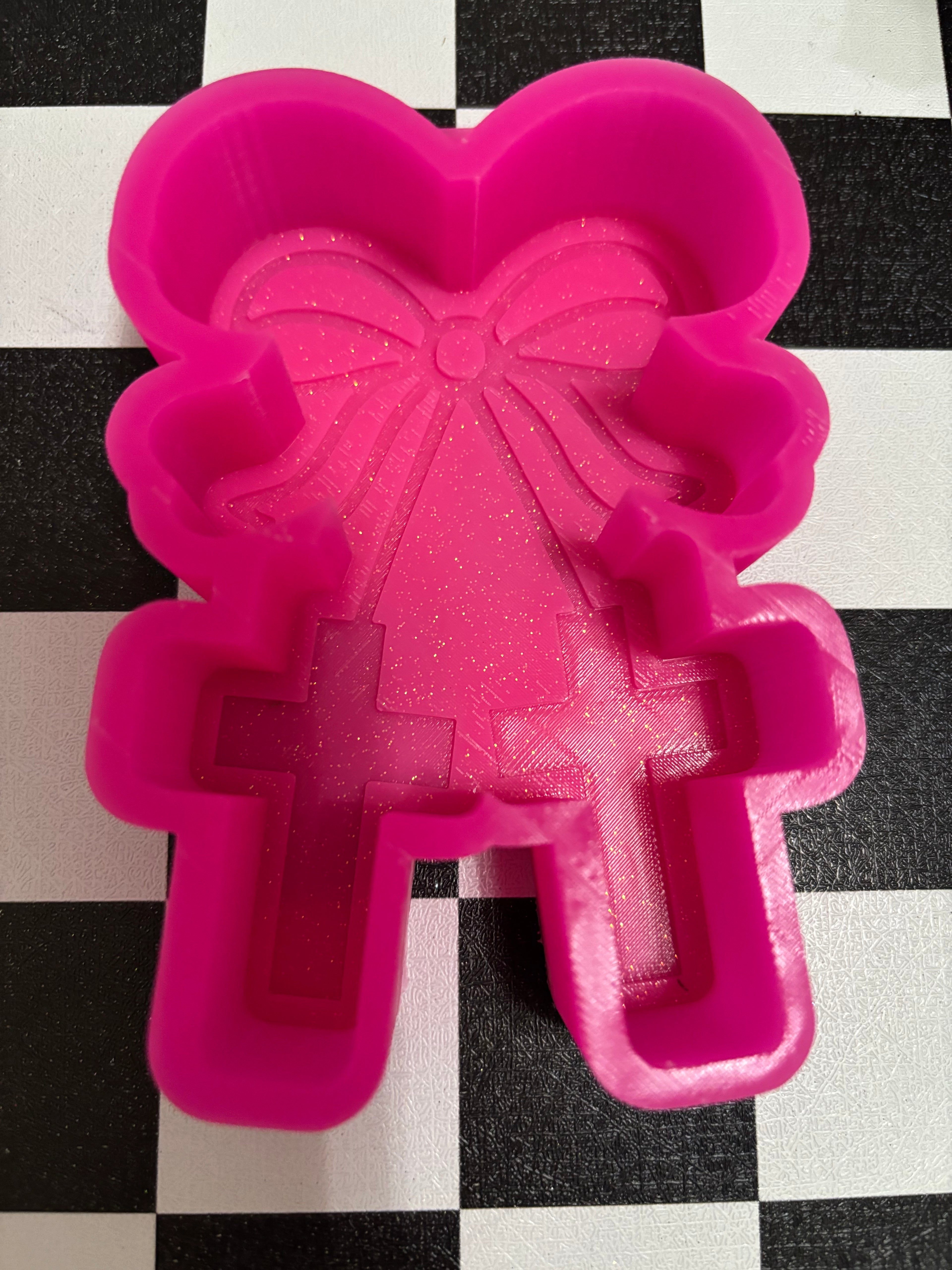 Custom bow crosses freshie mold