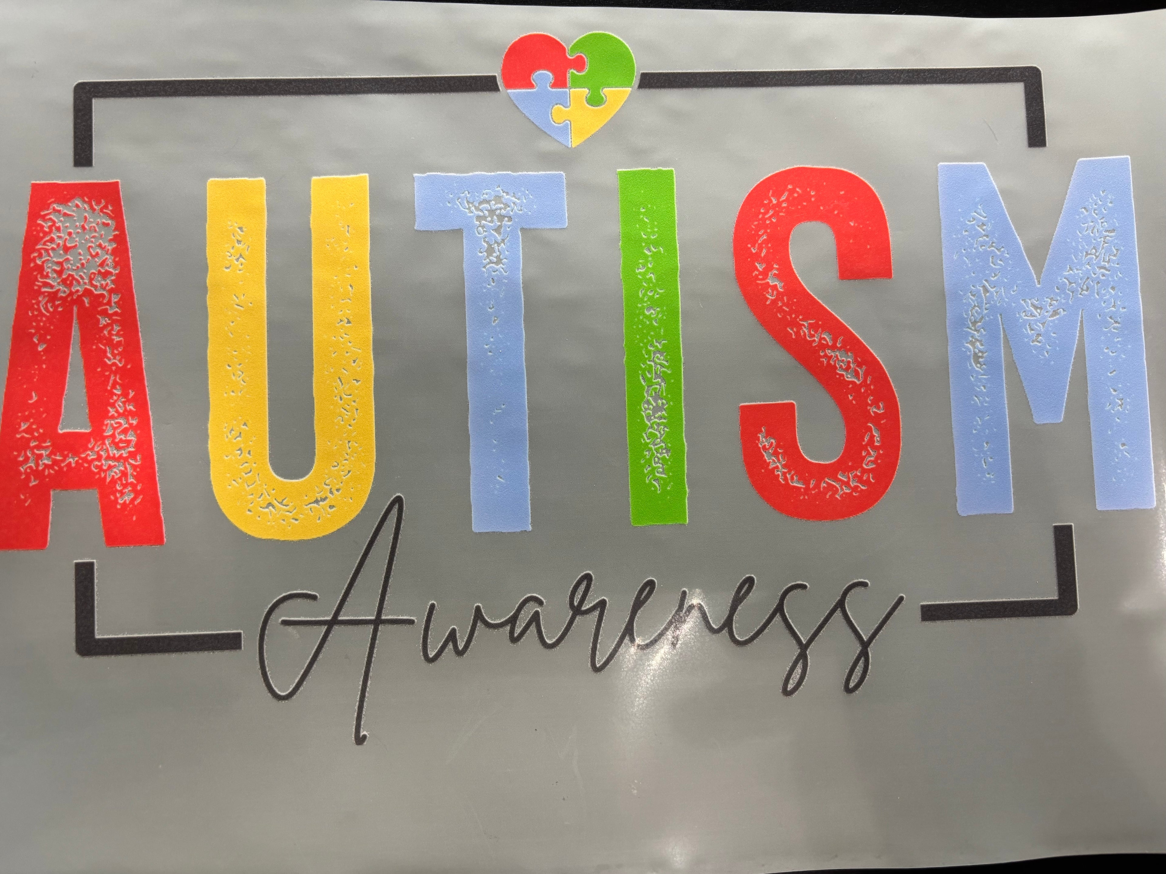 Autism awareness heart