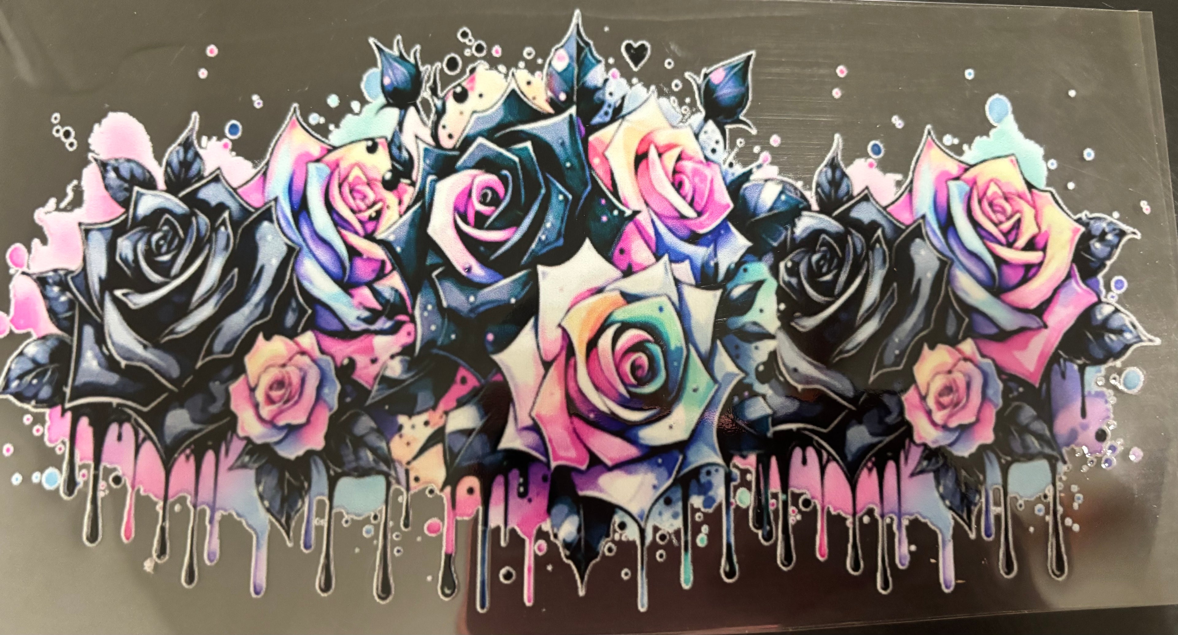 16 oz roses colorful