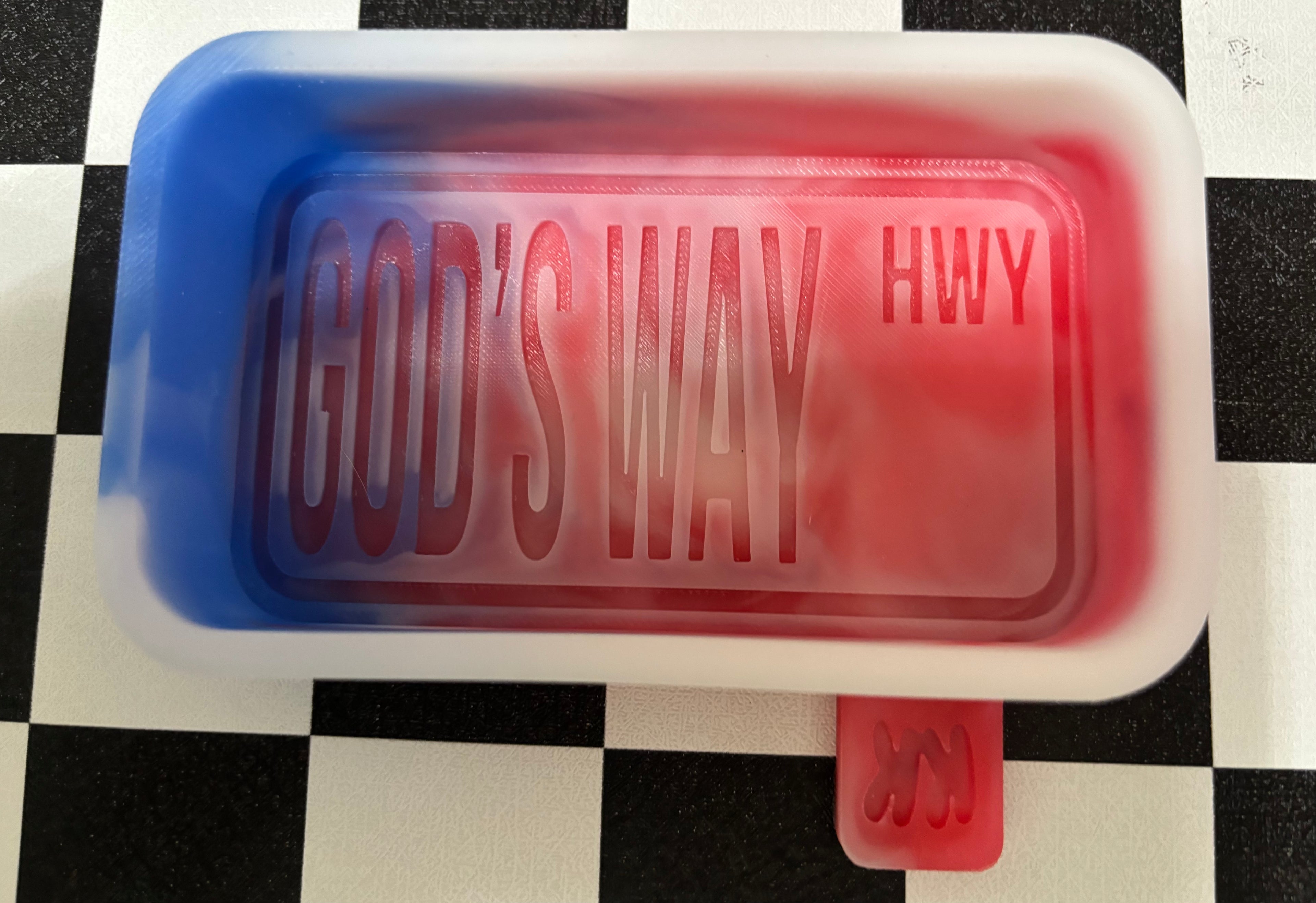 Custom Gods Way Hwy Street Sign Freshie Mold