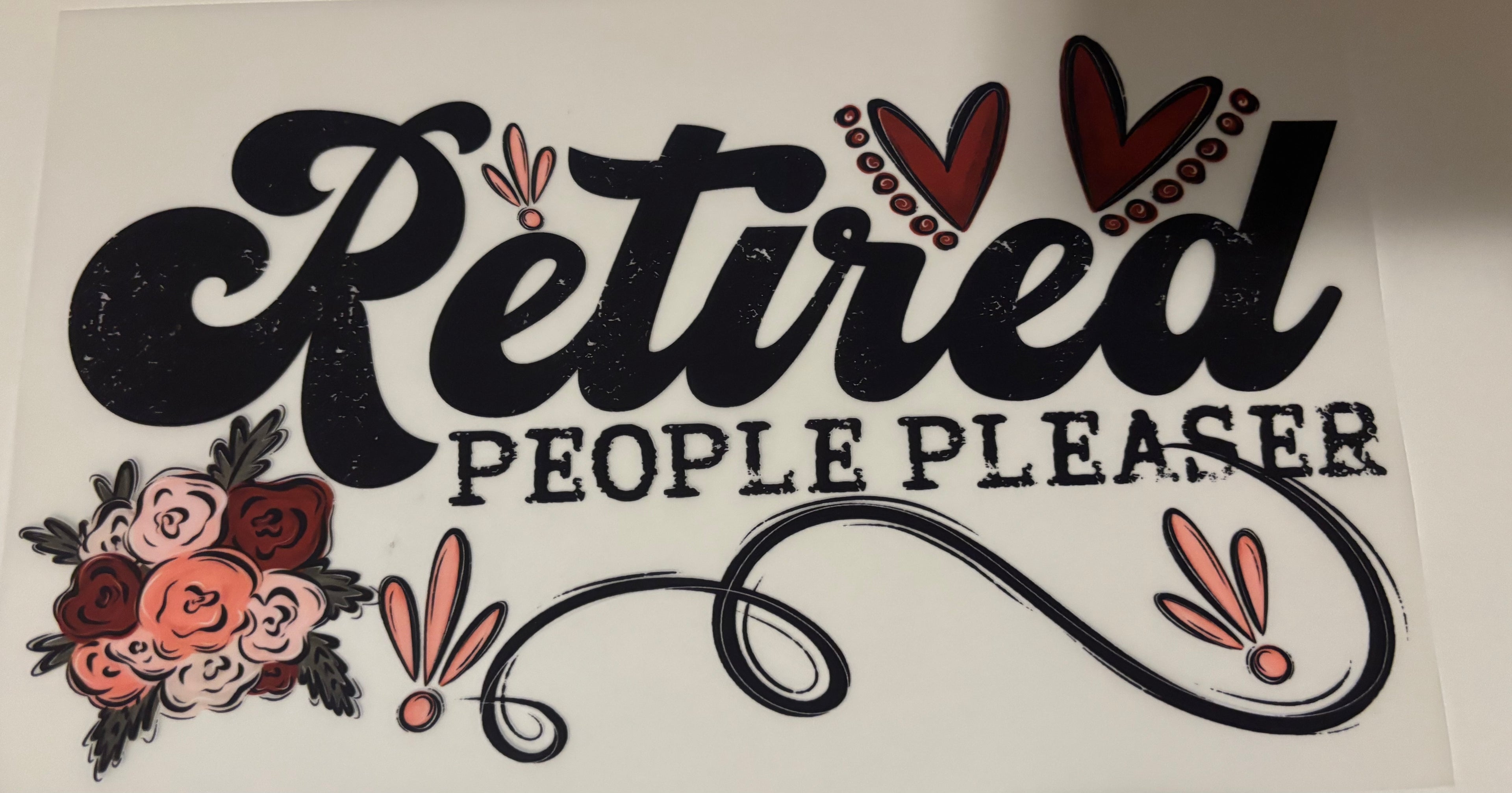 Retired people pleaser tee design
