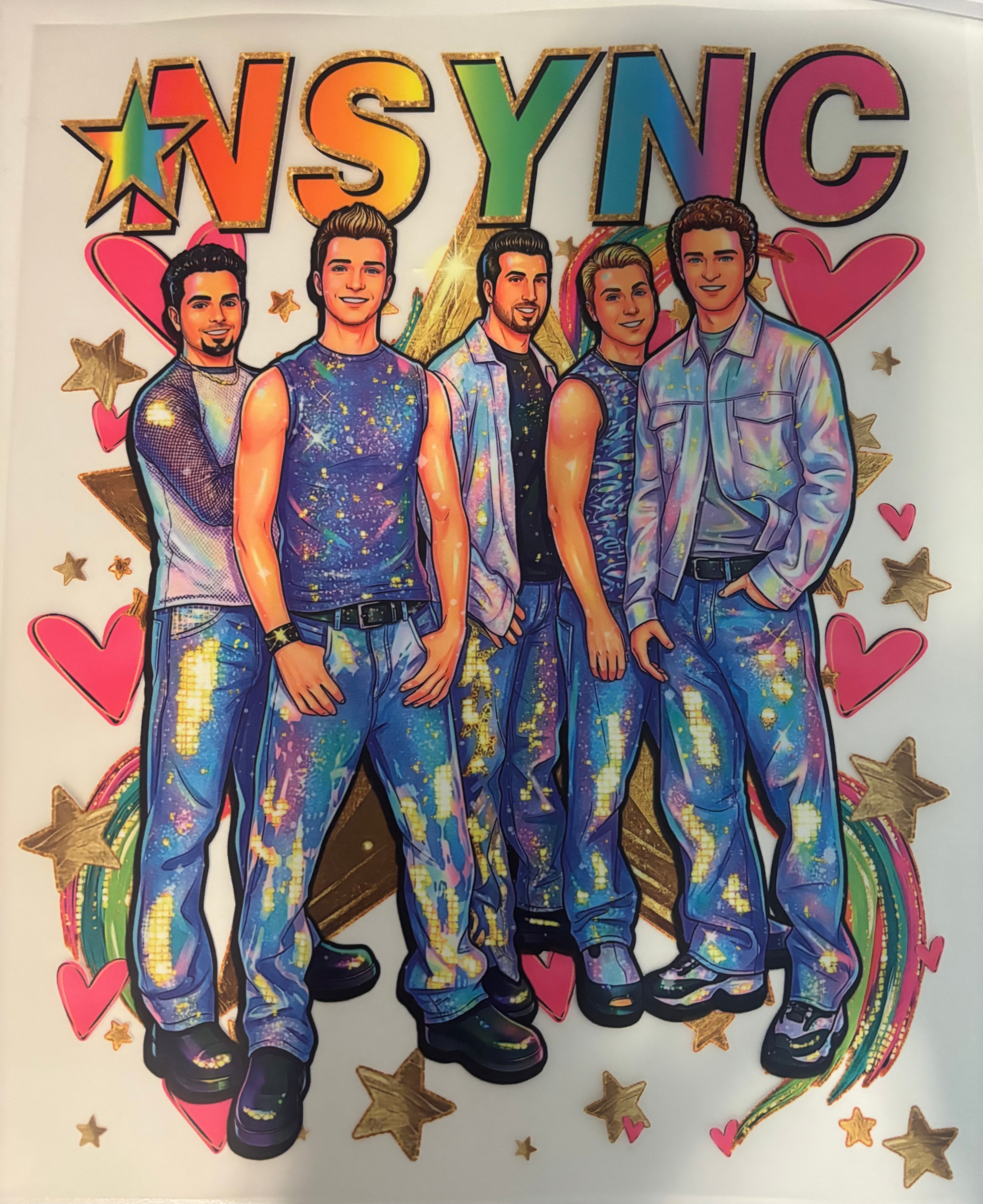 Neon Nsync Tee Design